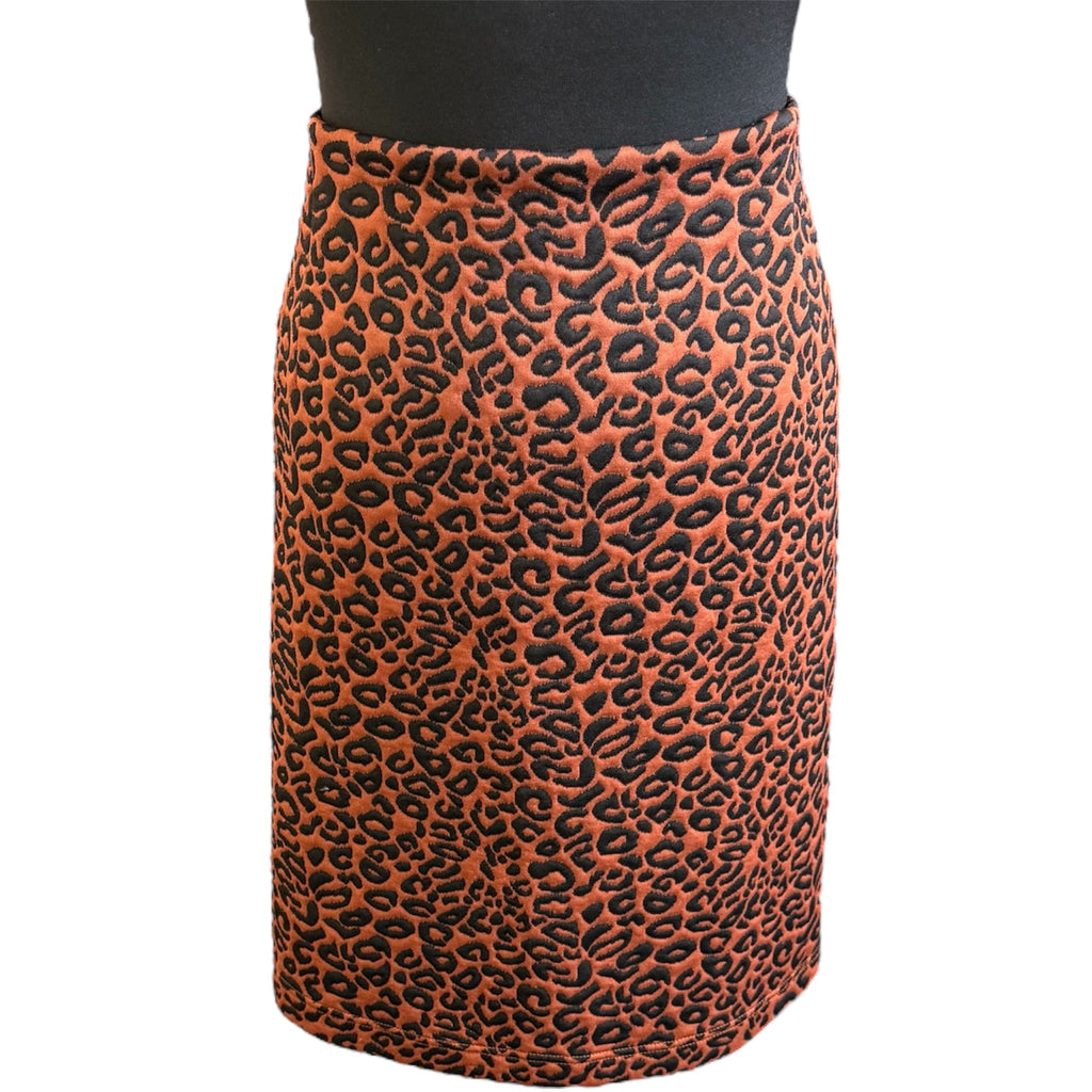 M&S leopard print skirt