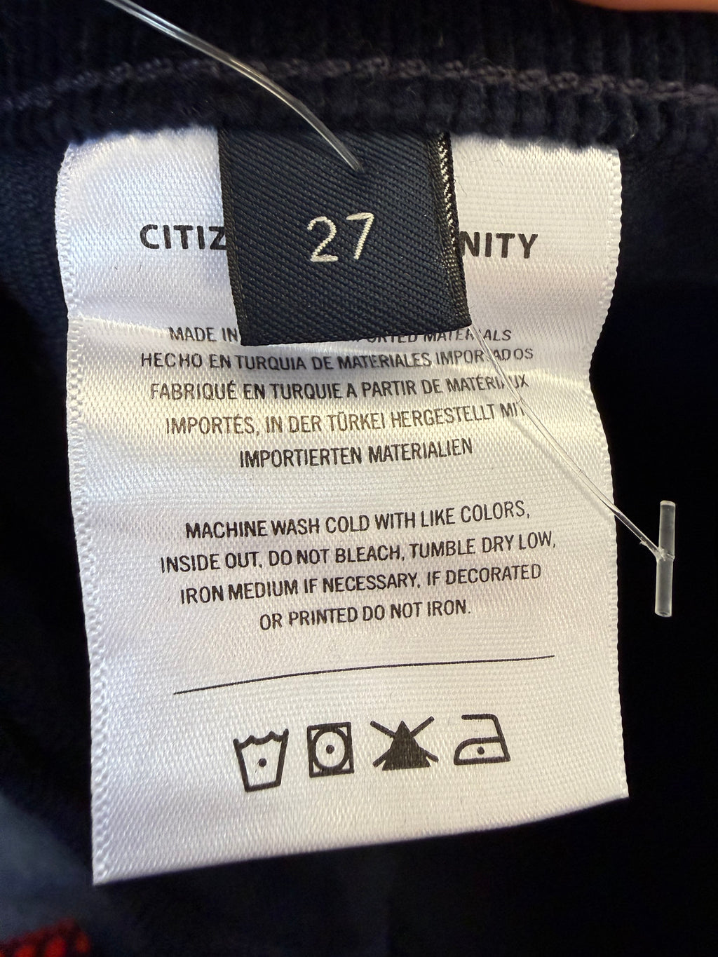 Citizens of Humanity high waisted navy wide leg cords