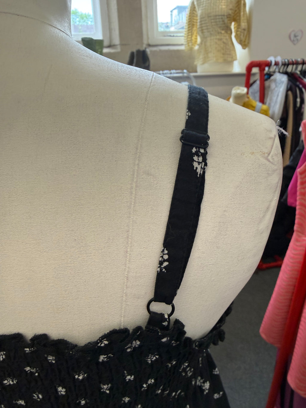 Per Una black and white tiered maxi dress