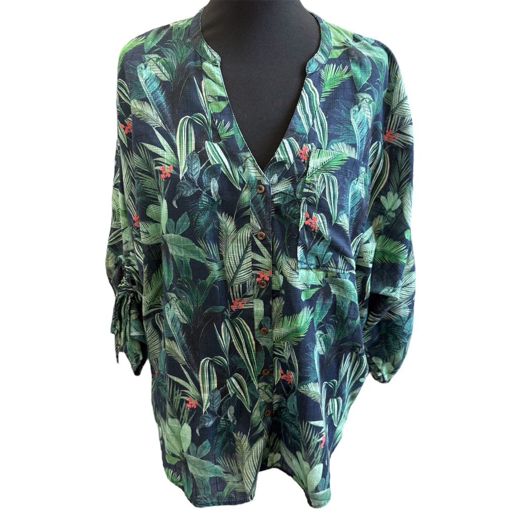 Phase Eight hawaiian print oversize