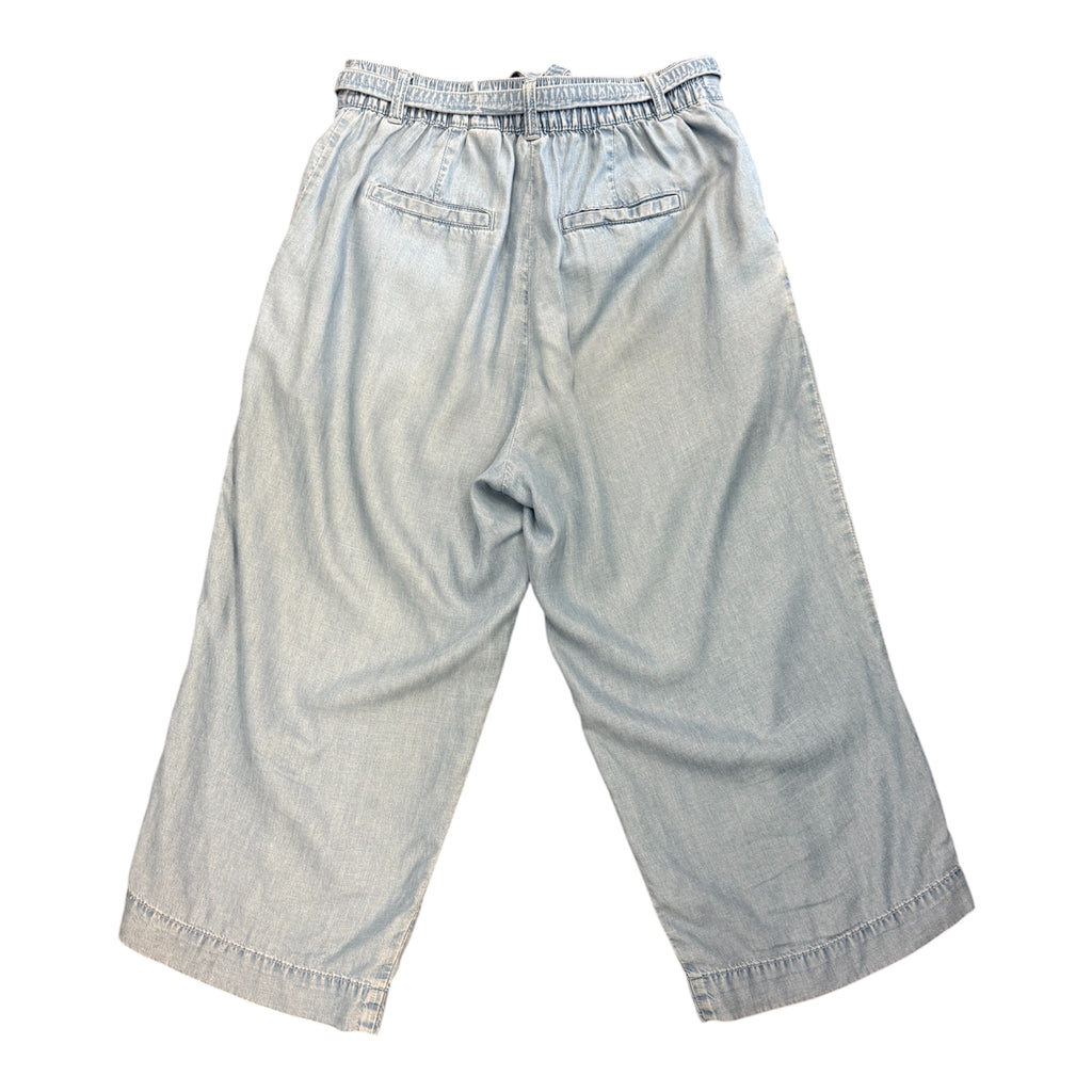 Next wide leg denim culottes with matching tie belt