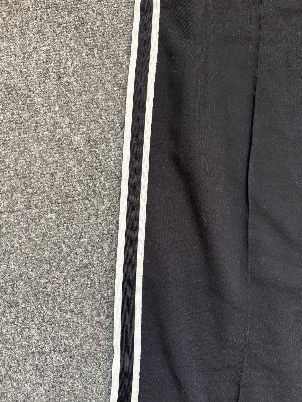 M&S black stripe detail wide leg trousers