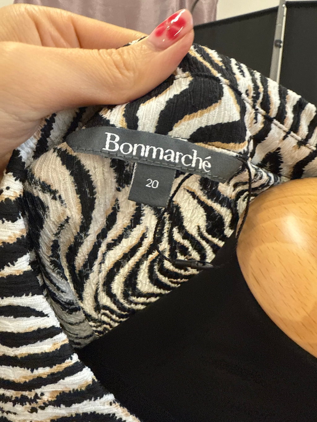 Bon Marche animal print blouse