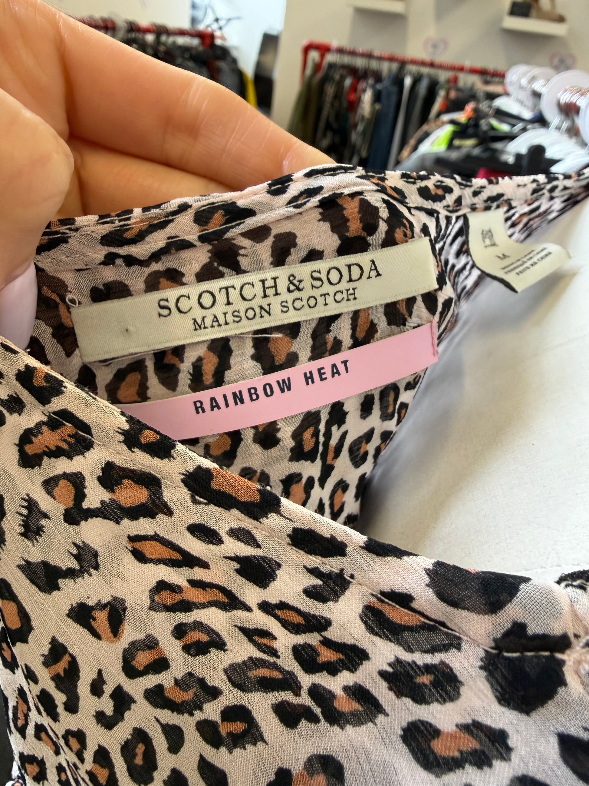 Scotch and Soda animal print sleeveless top