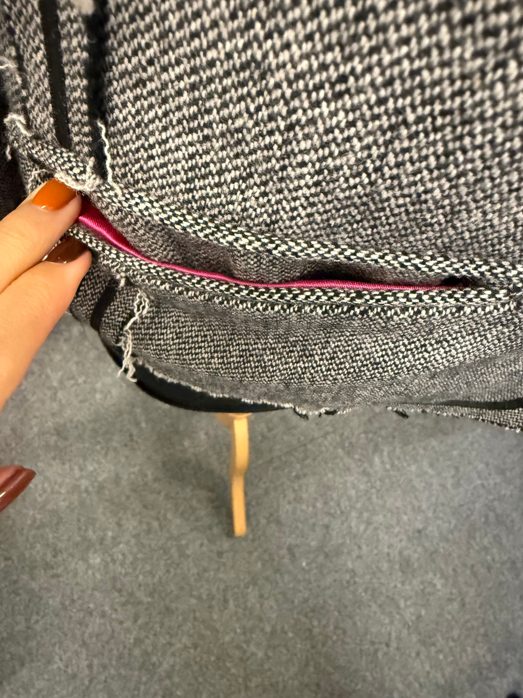 Coronet & Queens tweed diamanté detail jacket