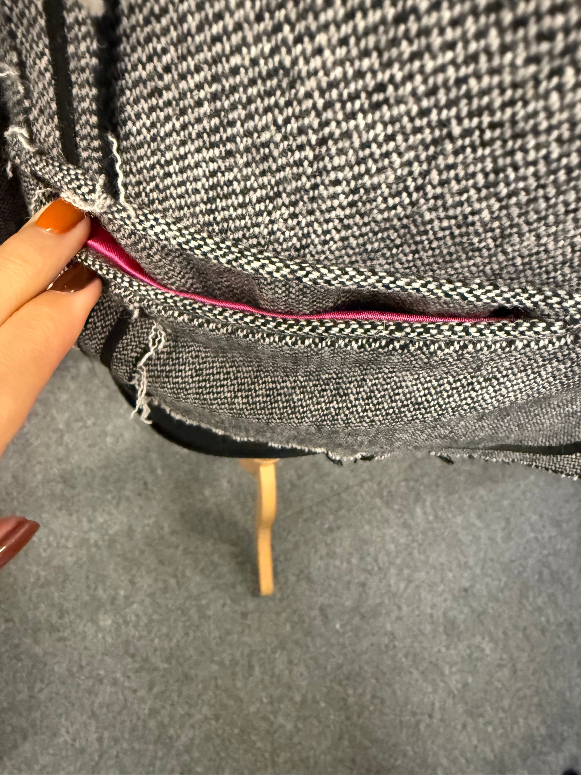 Coronet & Queens tweed diamanté detail jacket