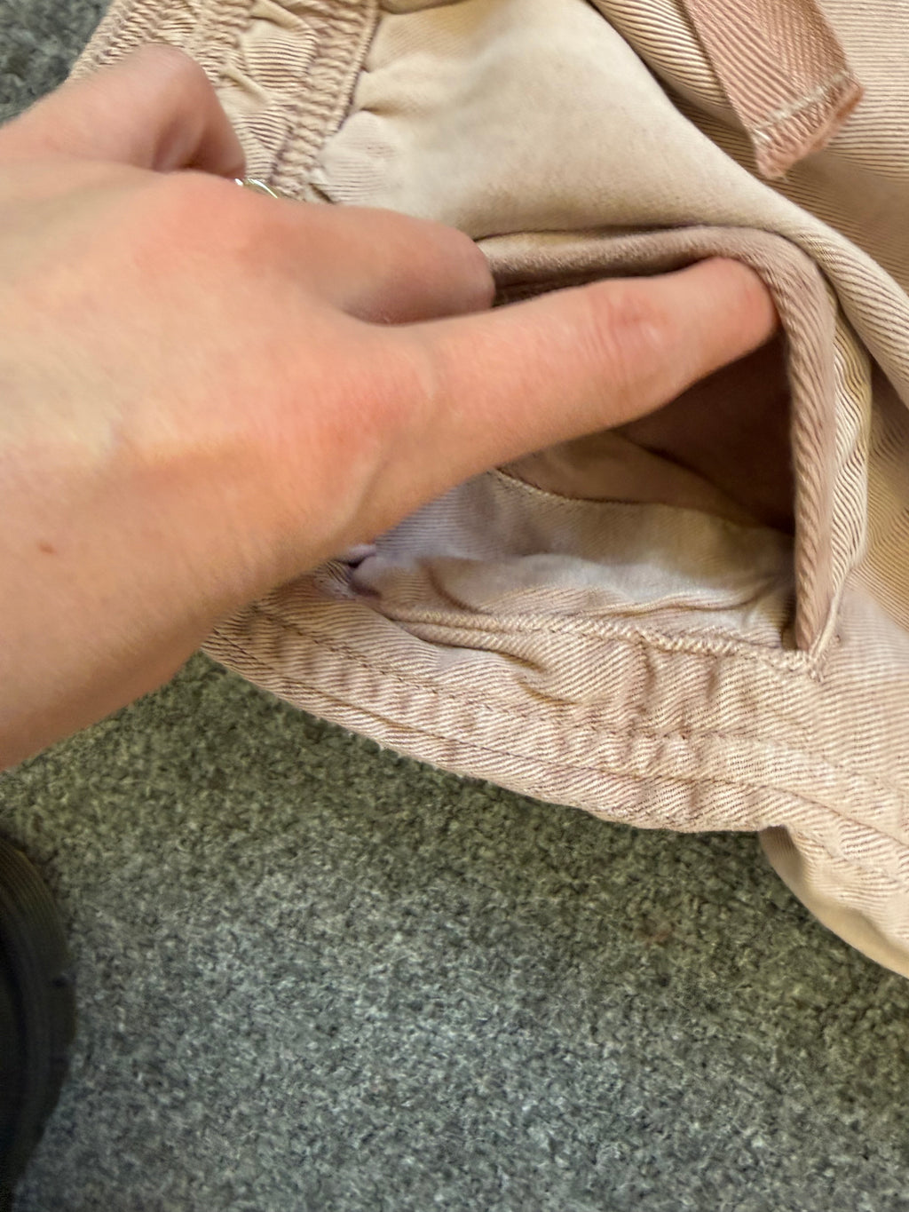 Primark light pink tapered casual trousers
