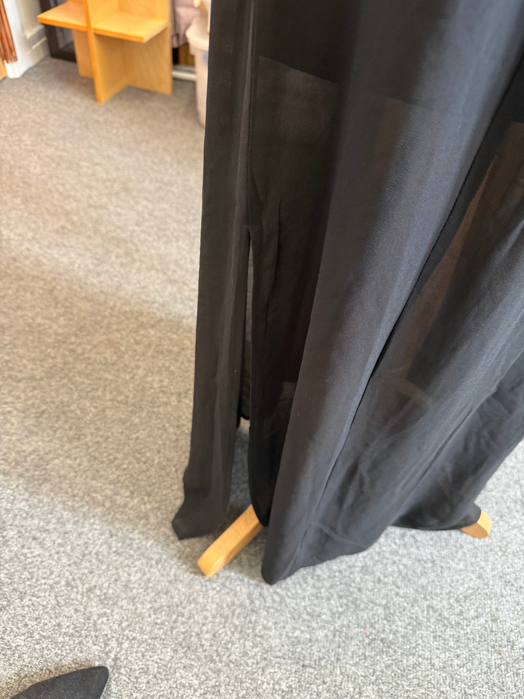 H&M pleather top strapless floor length dress