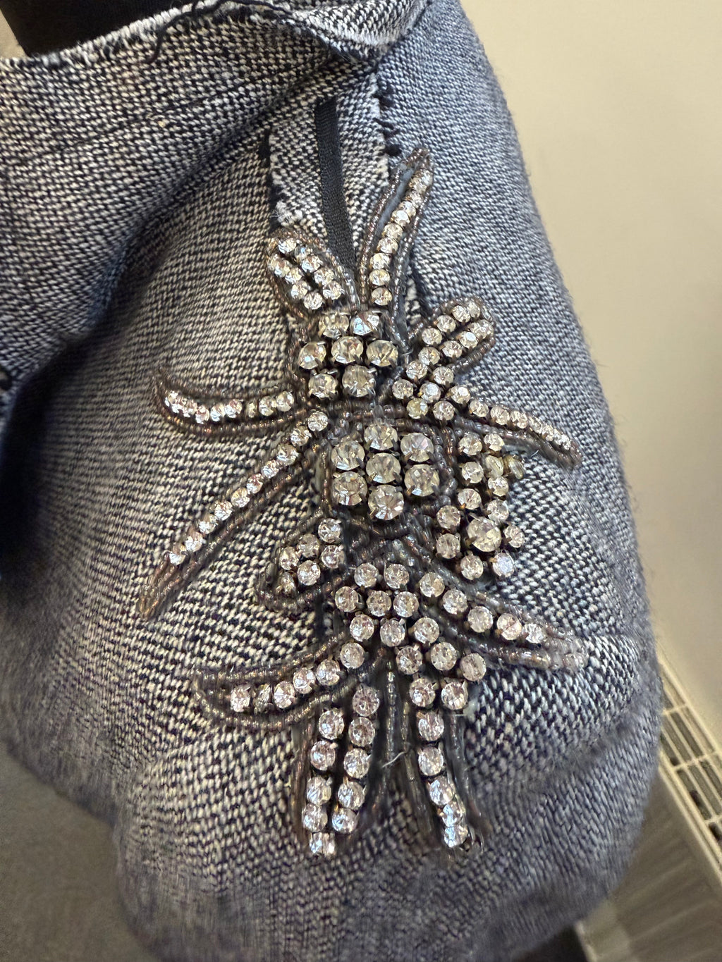 Coronet & Queens tweed diamanté detail jacket