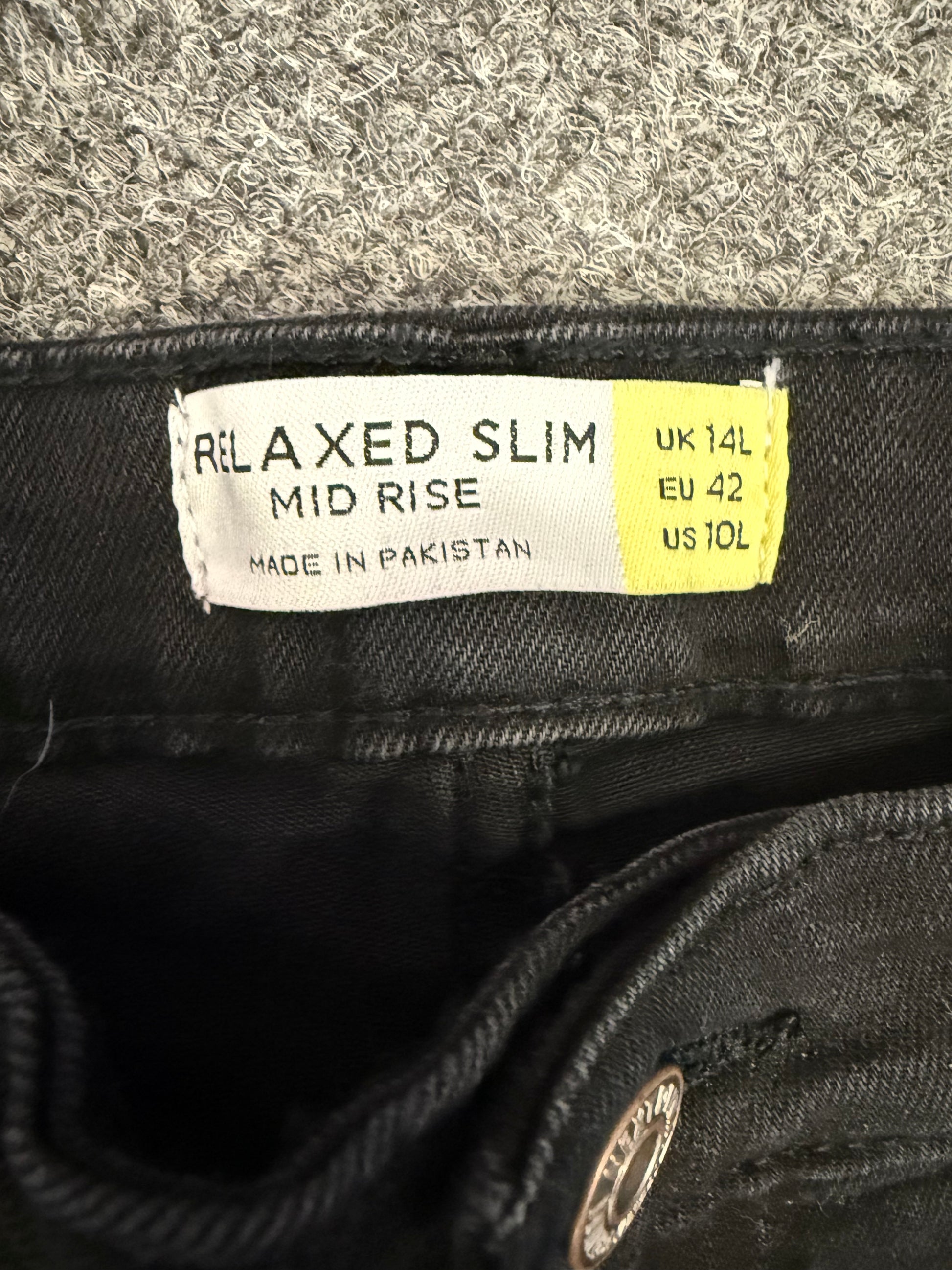 Next mid rise black jeans
