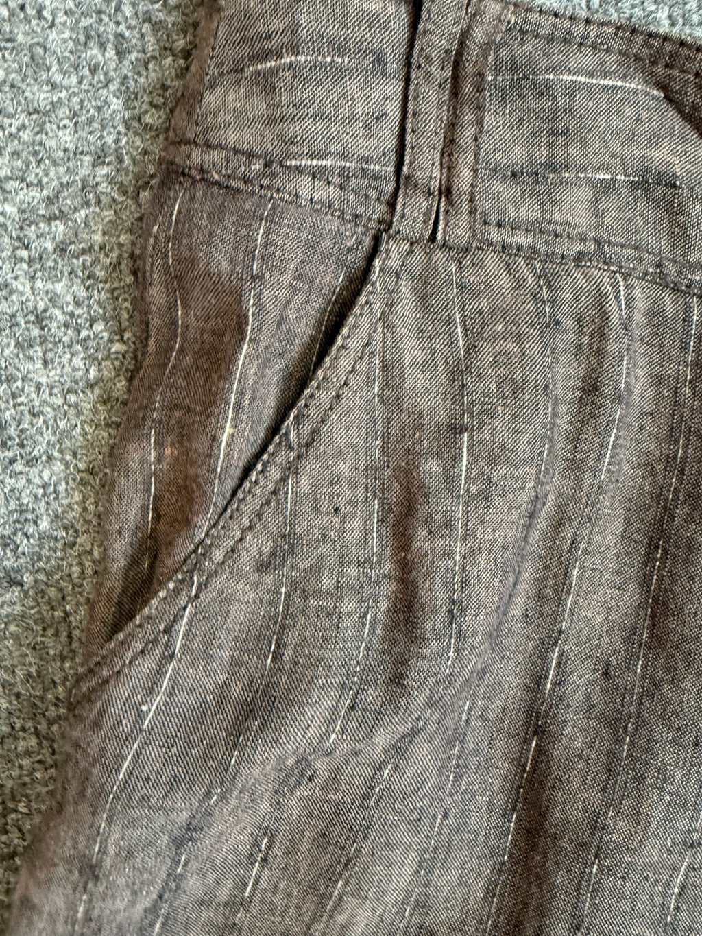 M&S brown wide leg trousers