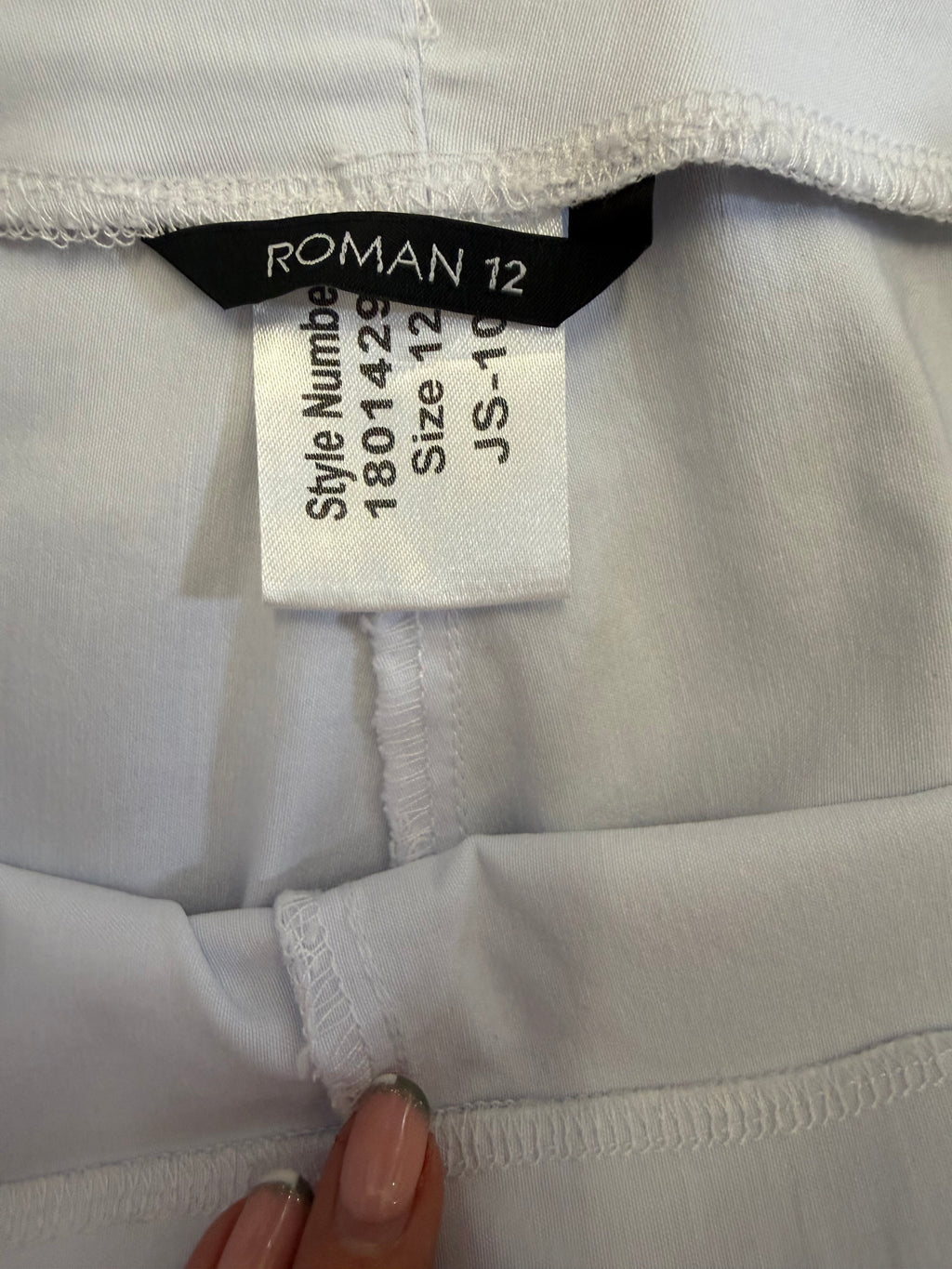 Roman crop lace detail trousers