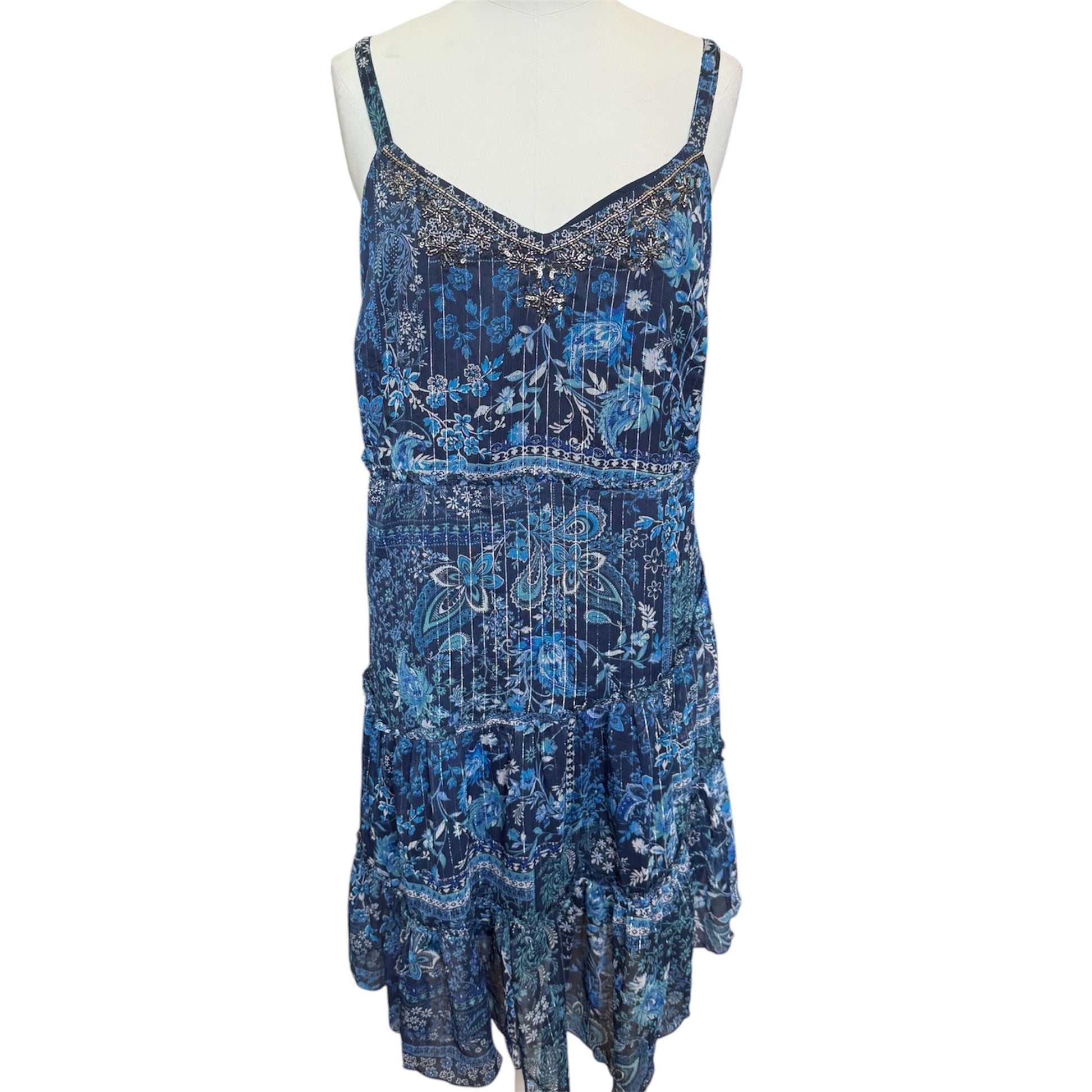 Per Una bead detail strap floral dress