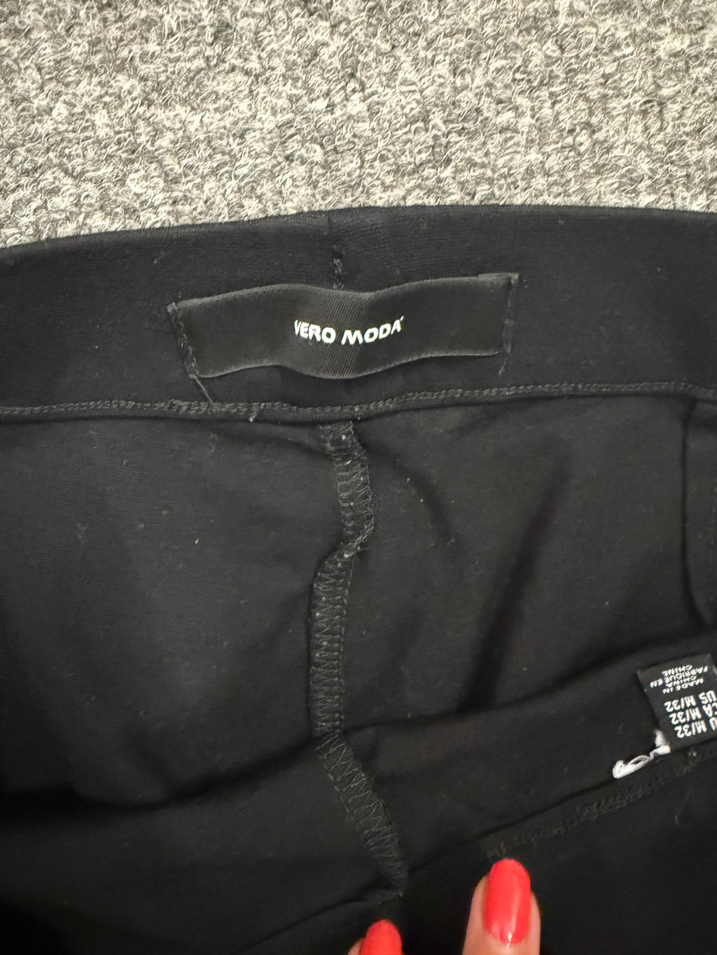 Vero Moda ribbed flared trousers