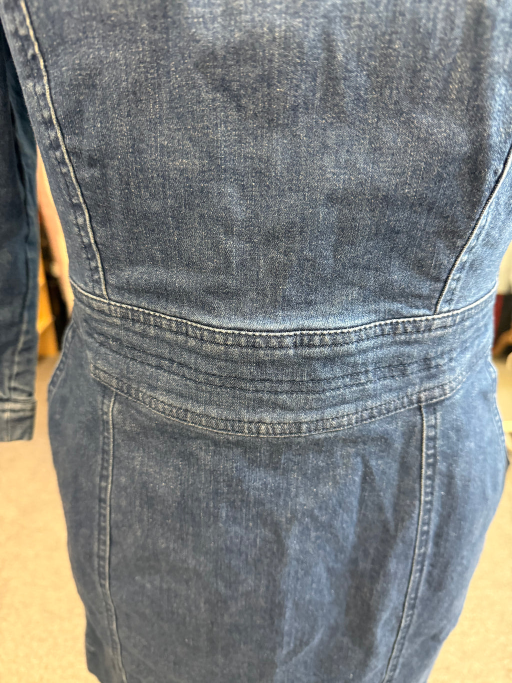 Boden sleeved denim dress