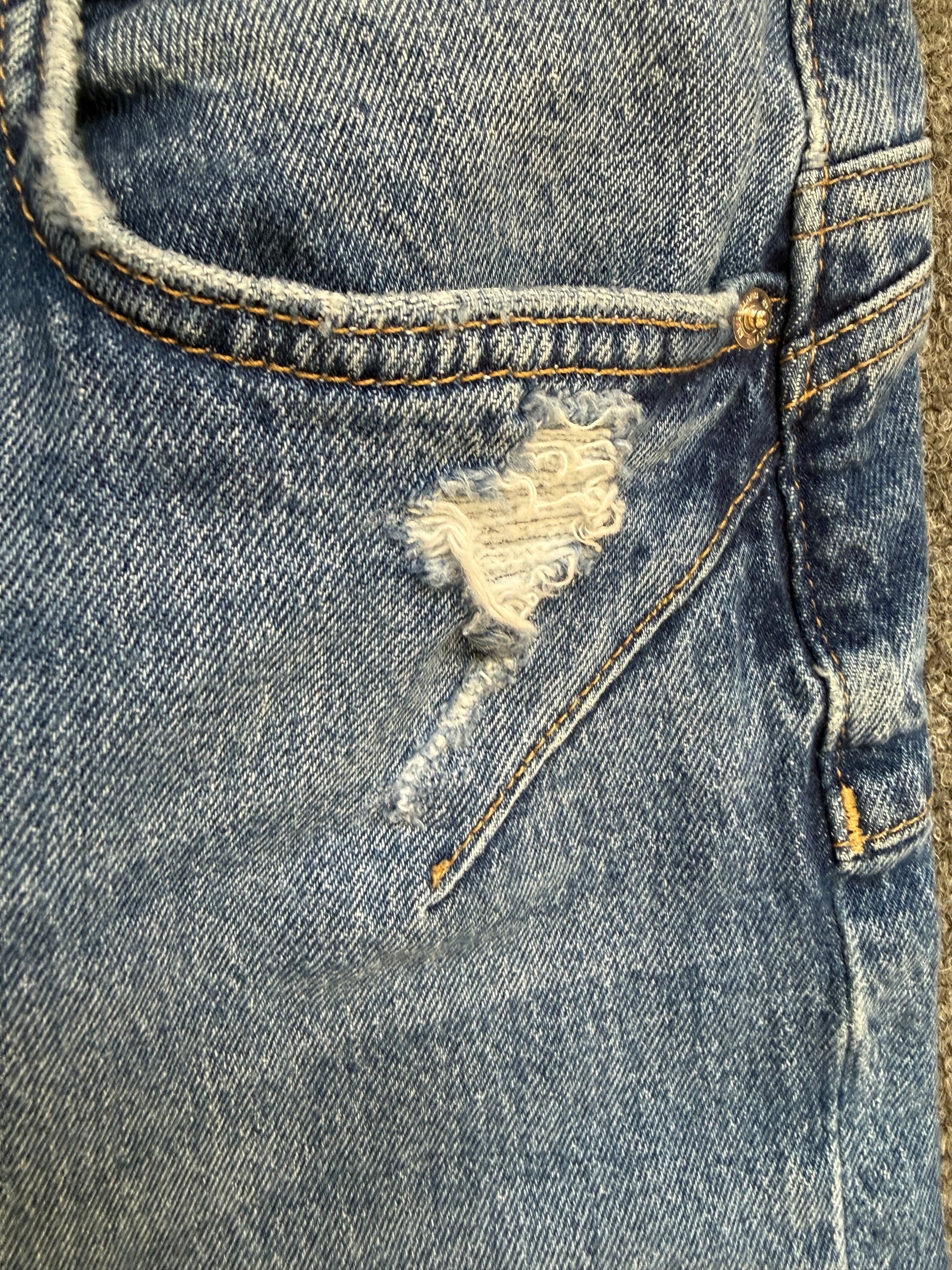 River Island crop ripped jeans