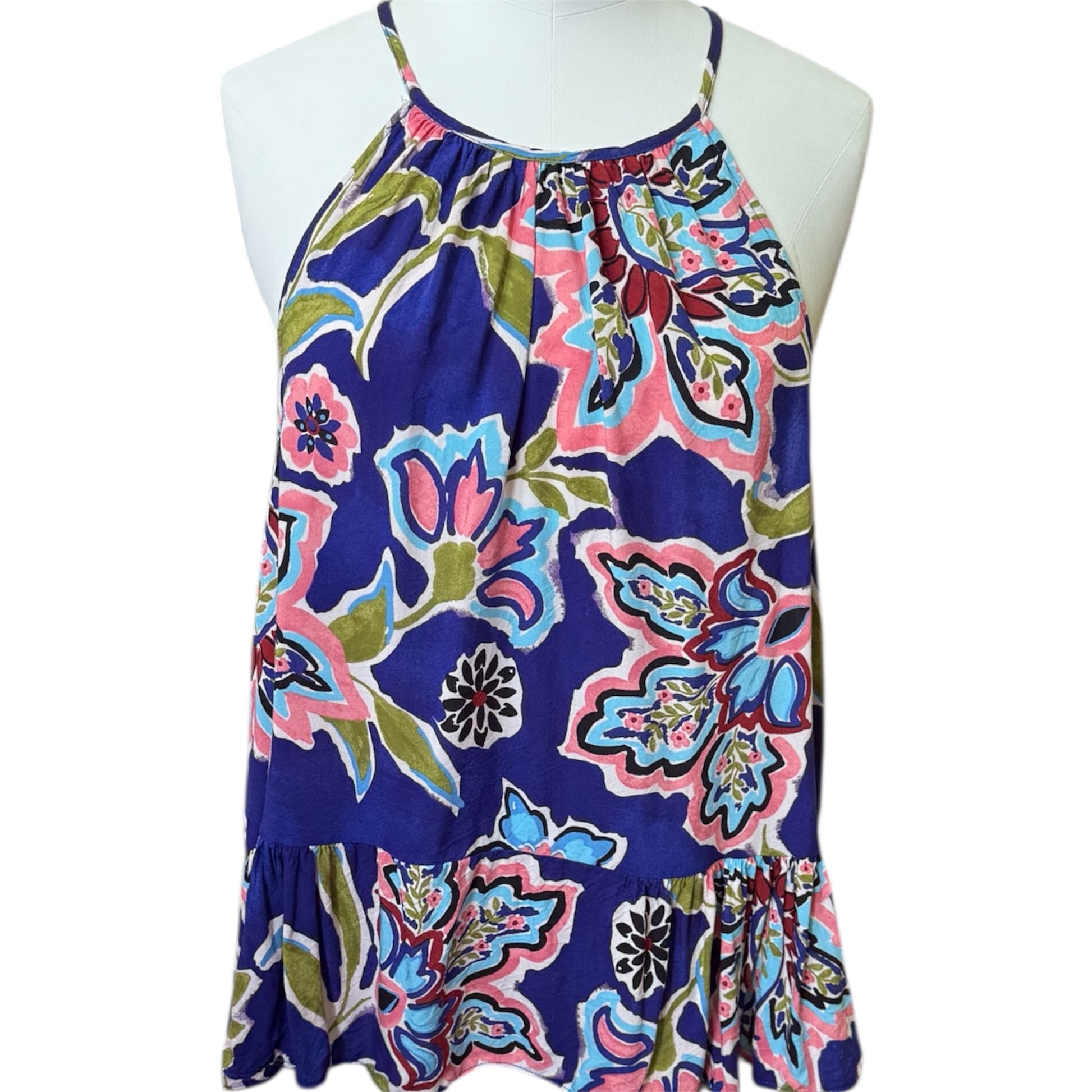 George high neck floral strappy top