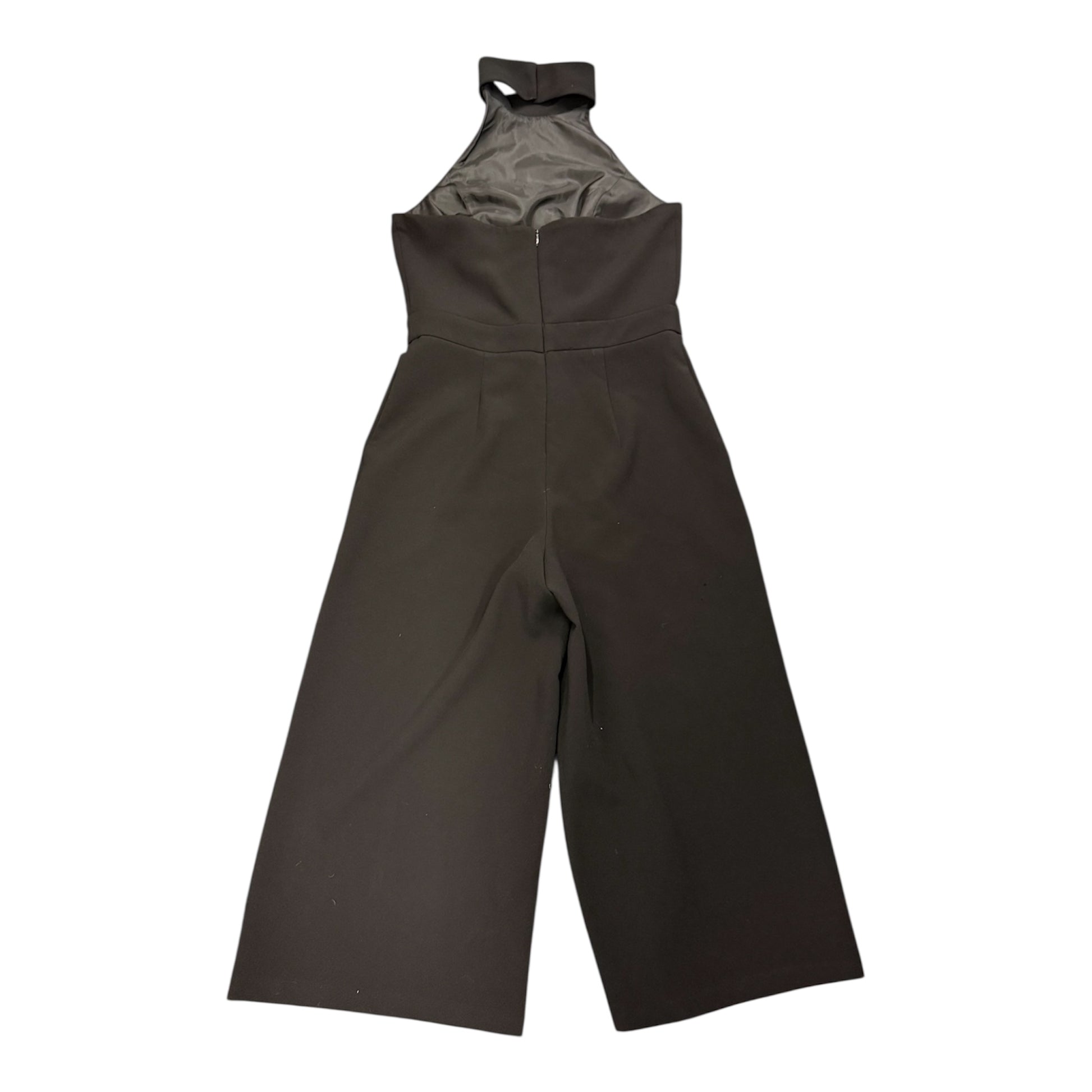 Warehouse halter neck wide leg crop jumpsuit