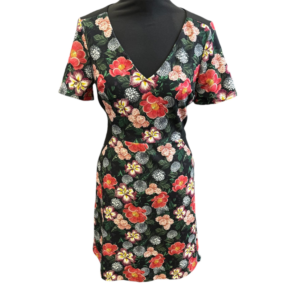 Oasis floral short sleeved mini dress