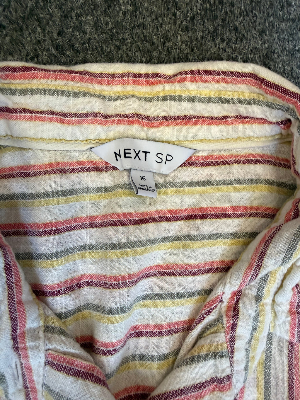 Next stripe collared playsuit