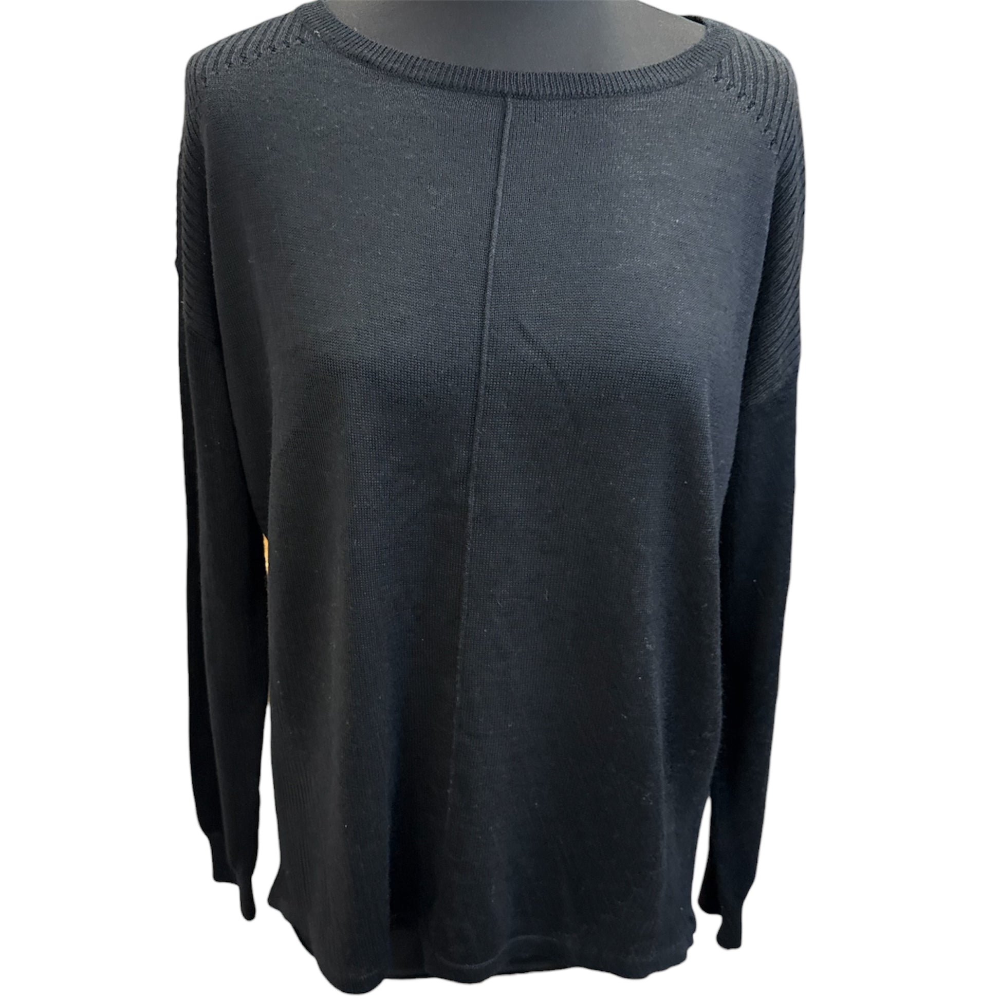 Topshop black round neck jumper