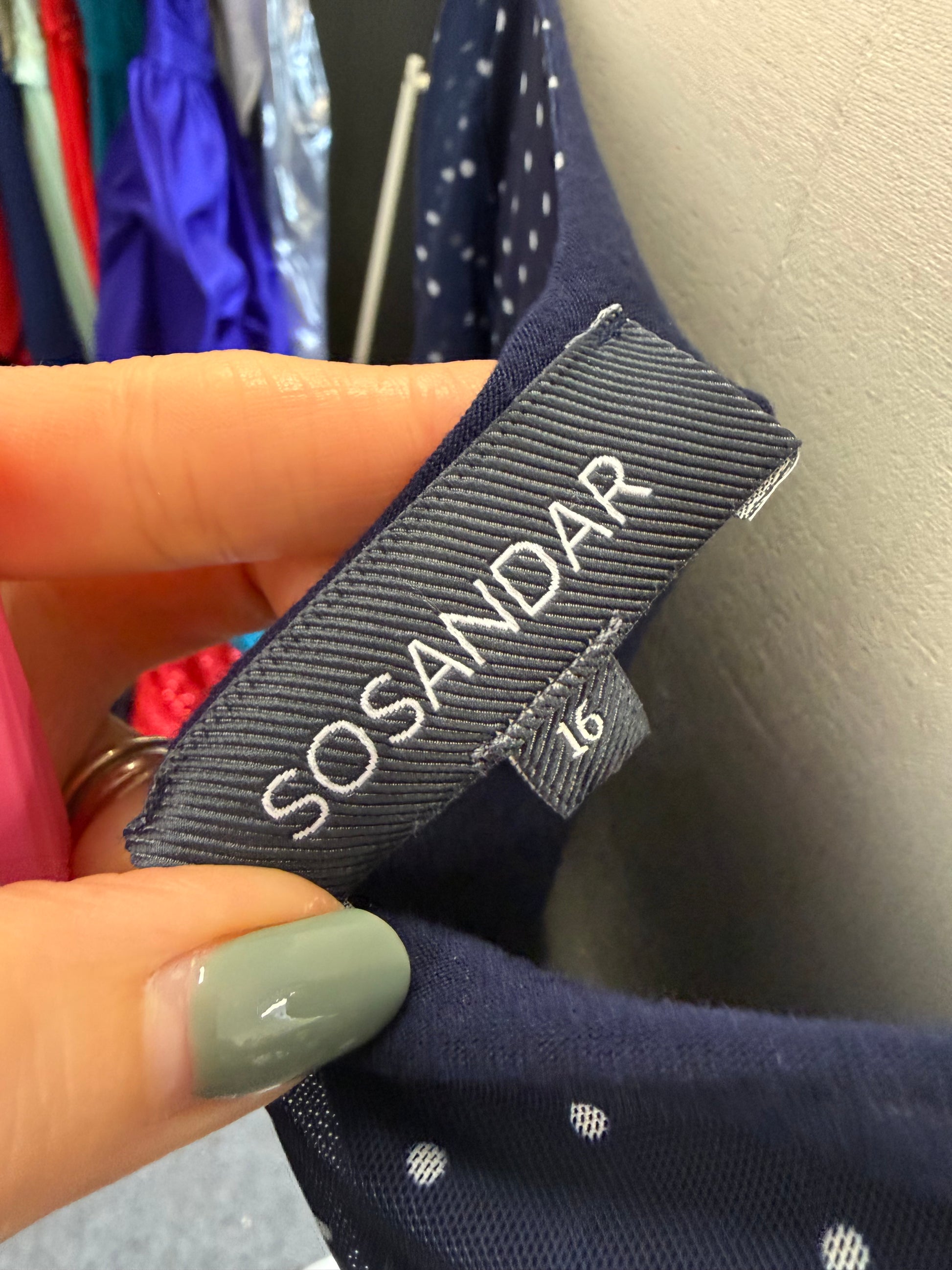 Sosander polka dot long sleeved top