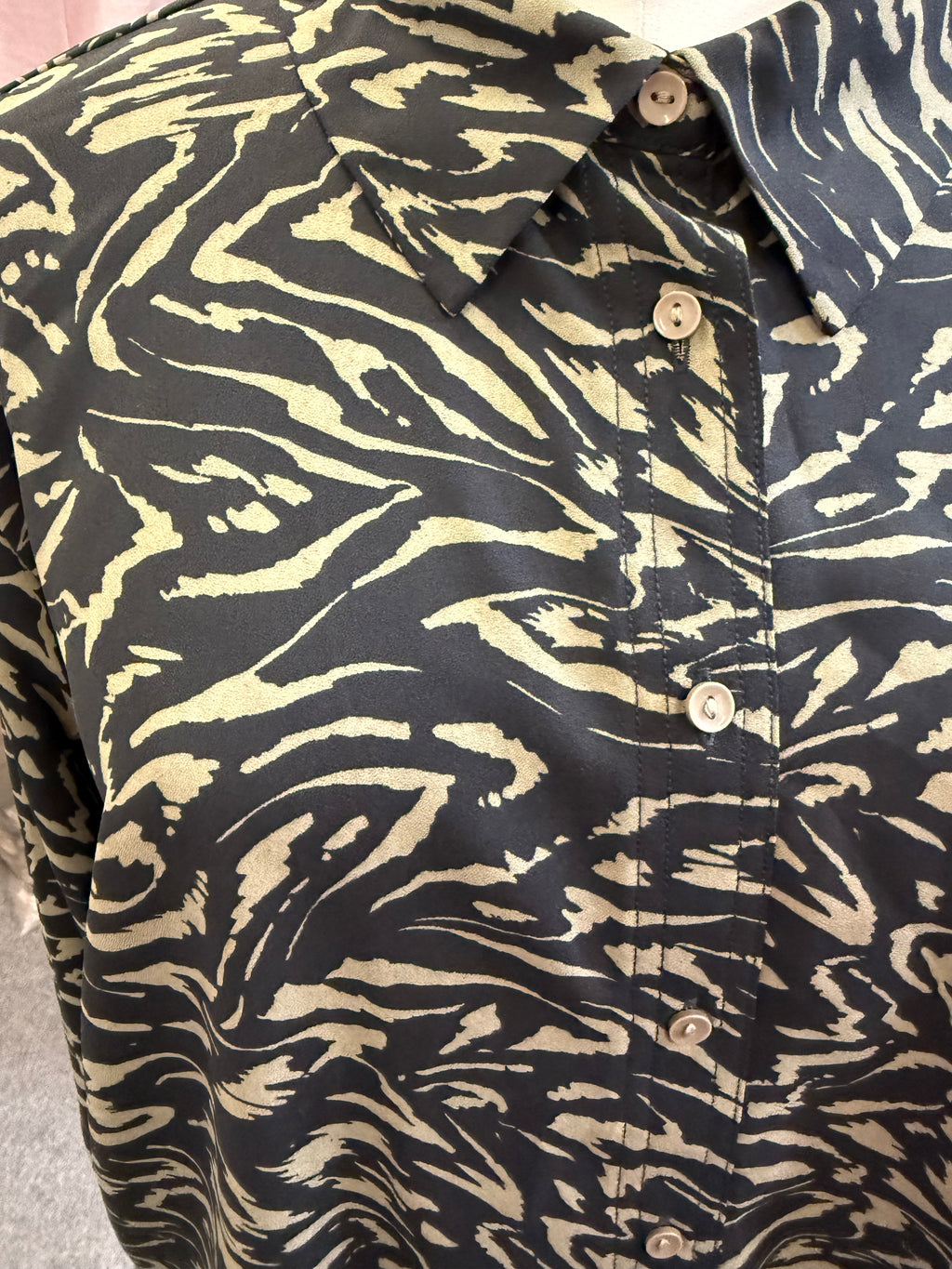 George animal print blouse