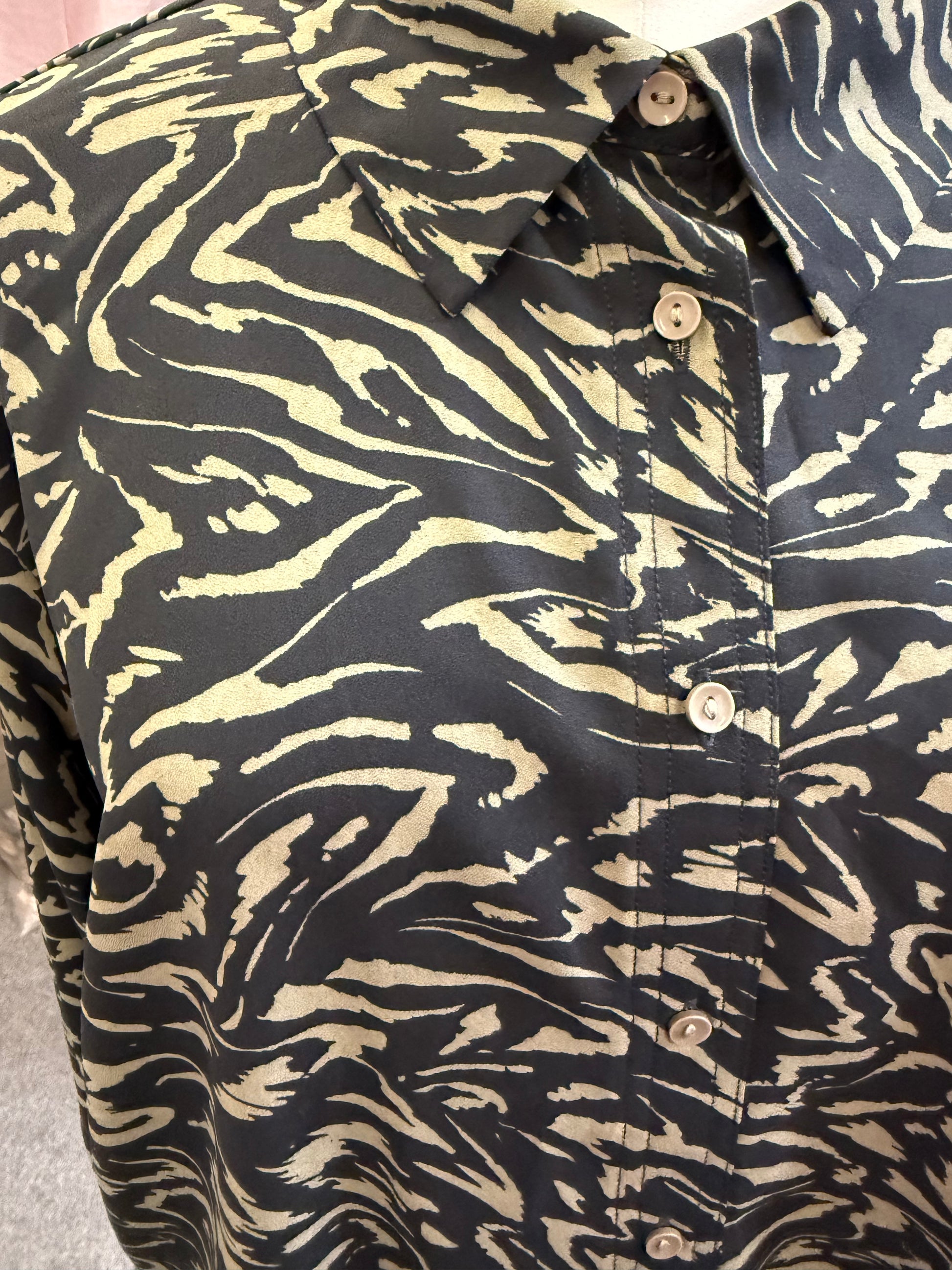 George animal print blouse