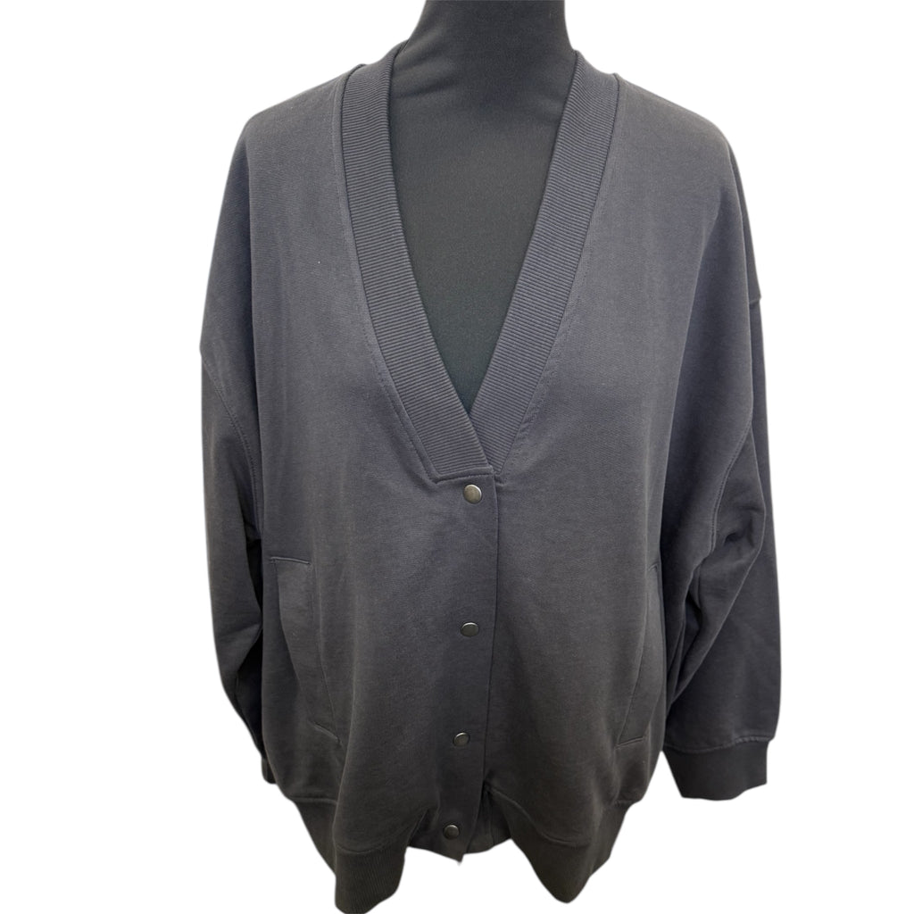 Zara dark grey bomber style jacket