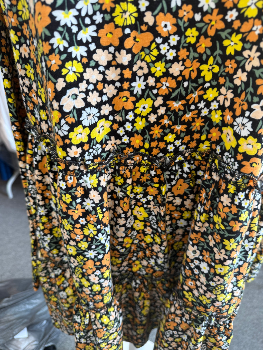River Island long sleeve floral mini dress