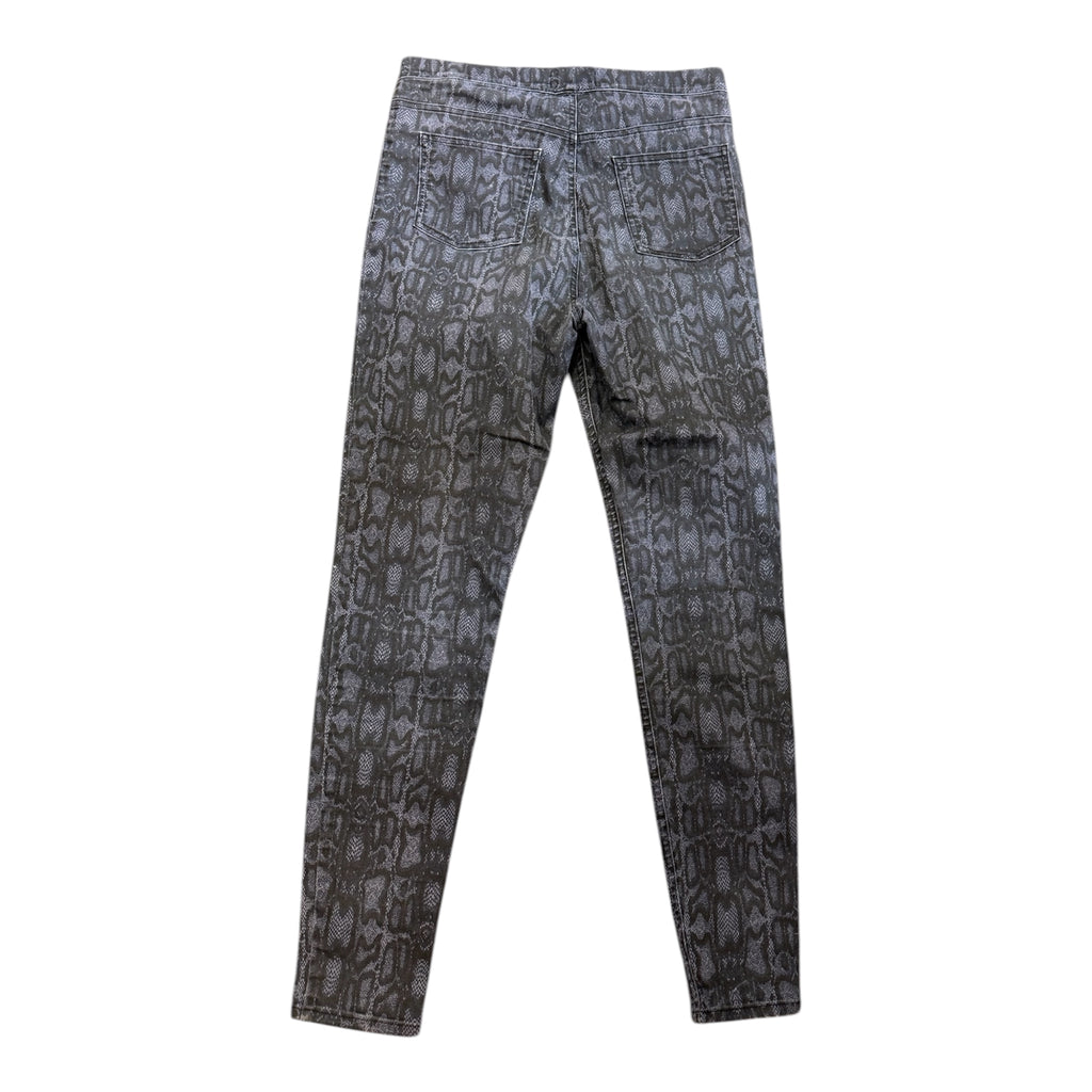 M&S blue snakeskin print leggings