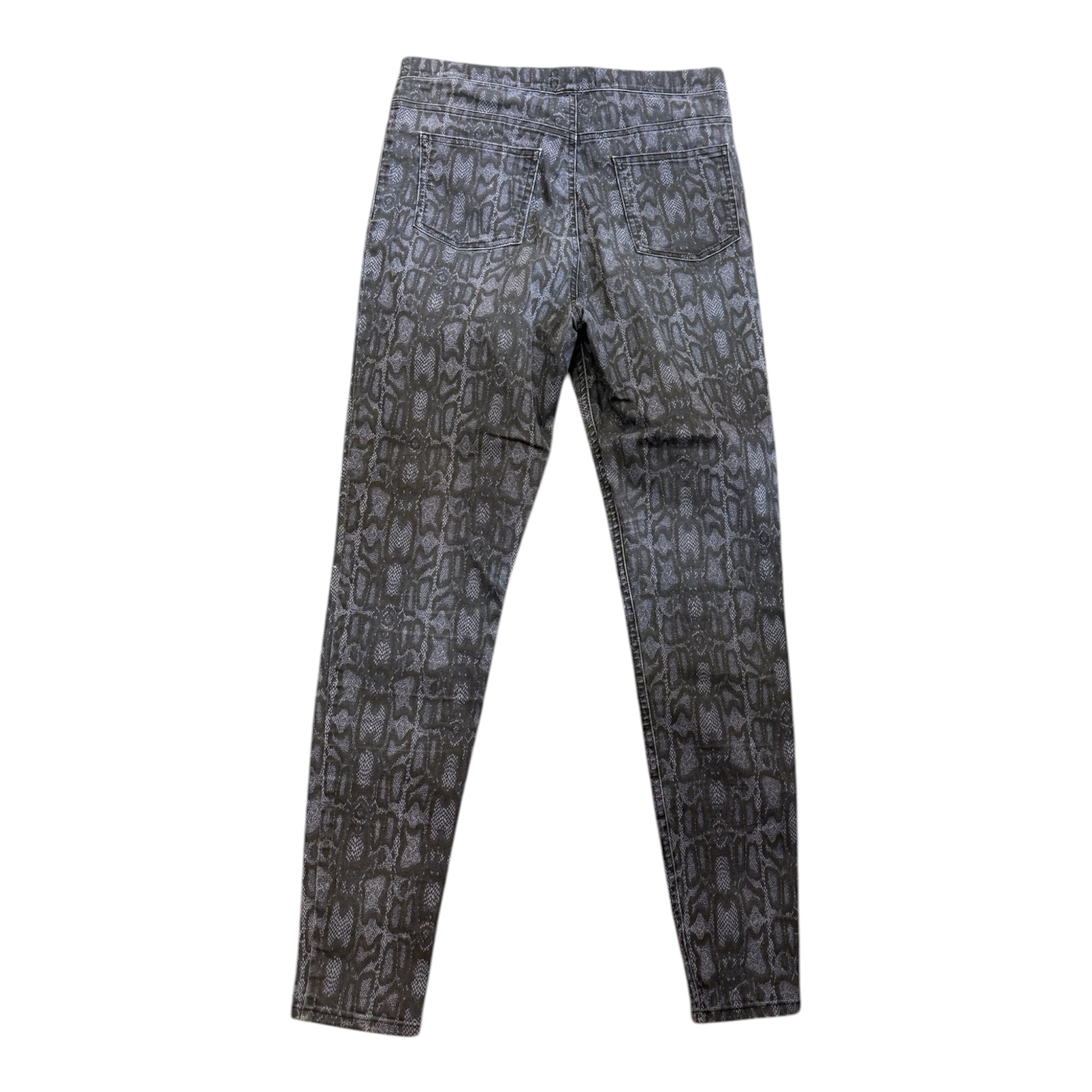 M&S blue snakeskin print leggings
