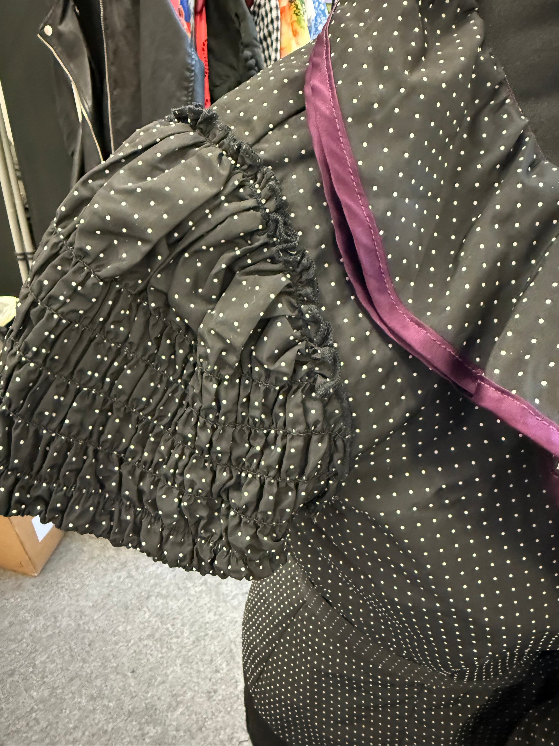 Next polka dot frill blouse