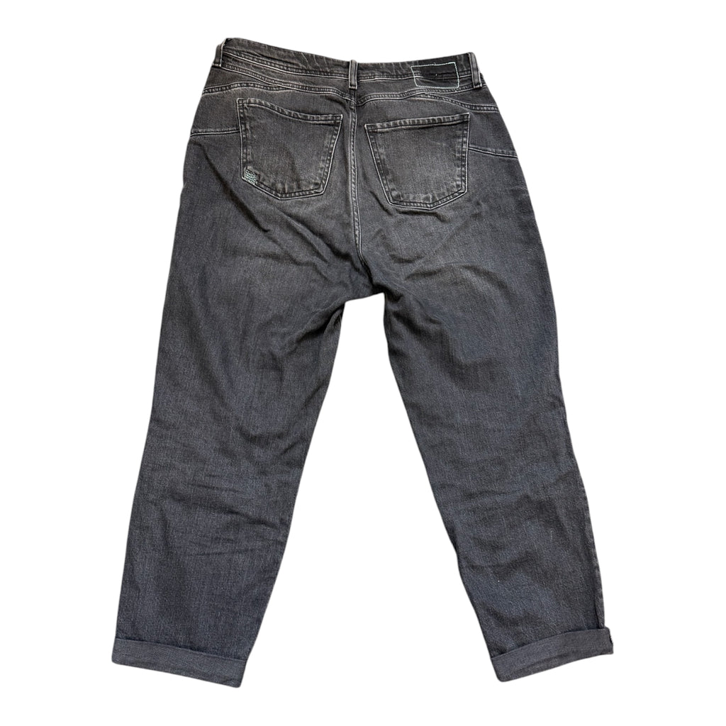 River Island black distressed look mom jeans
