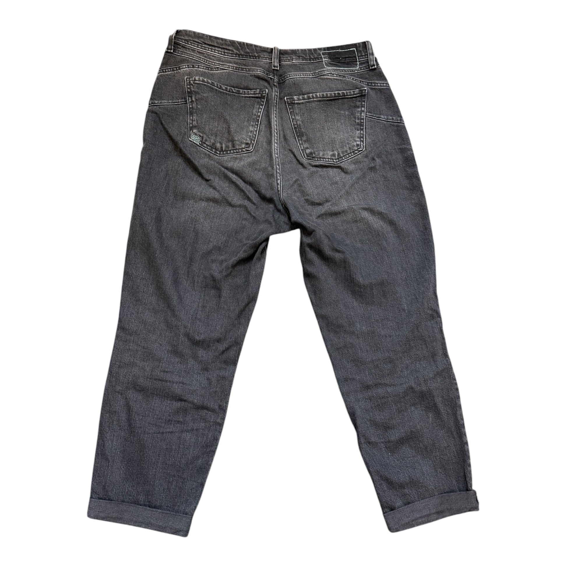 River Island black distressed look mom jeans