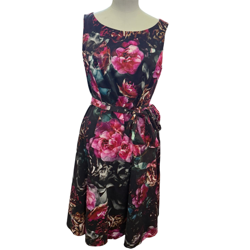 Phase Eight floral belted sleeveless occasion dress