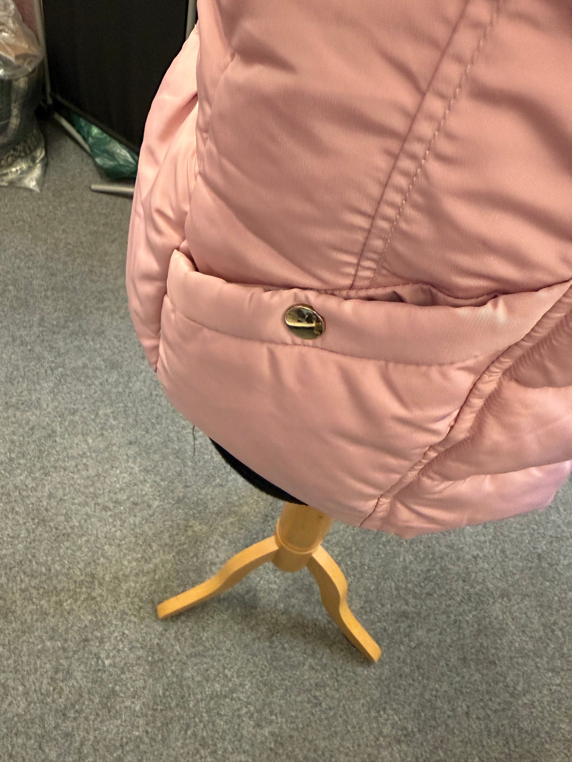 Miss Selfridge pink padded jacket