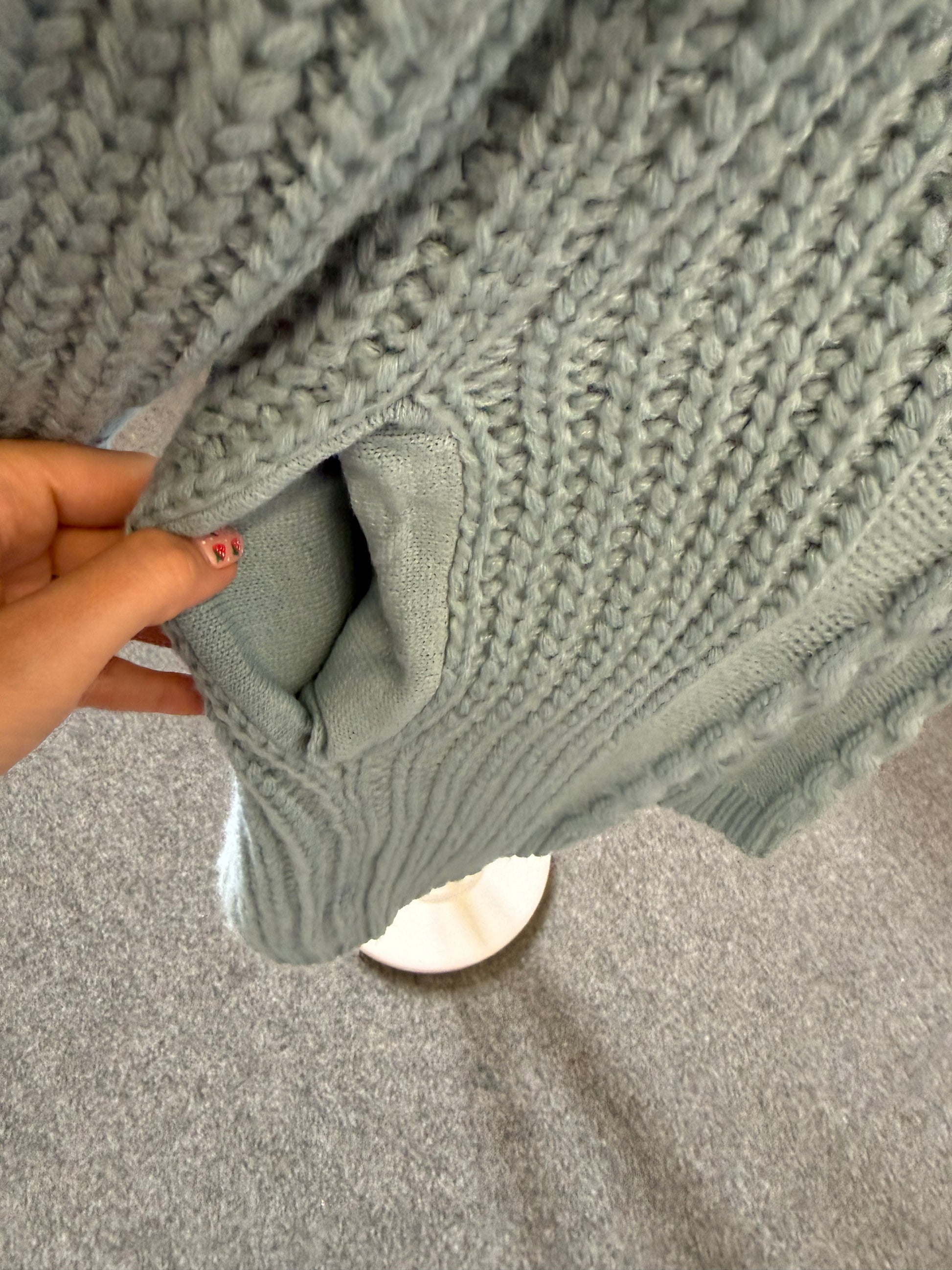 Cotton Traders cable knit detail longline cardigan