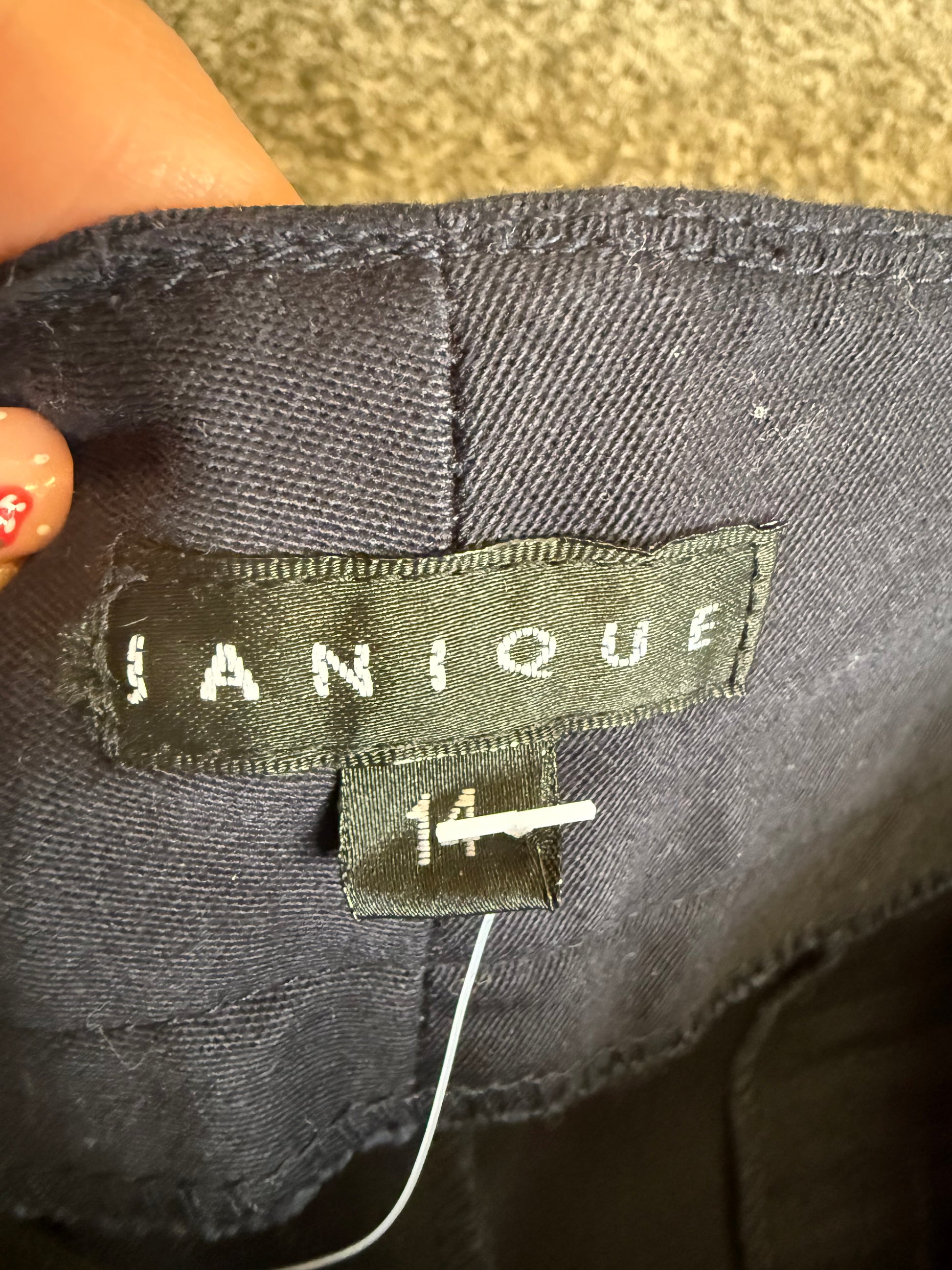 Janique navy smart shorts