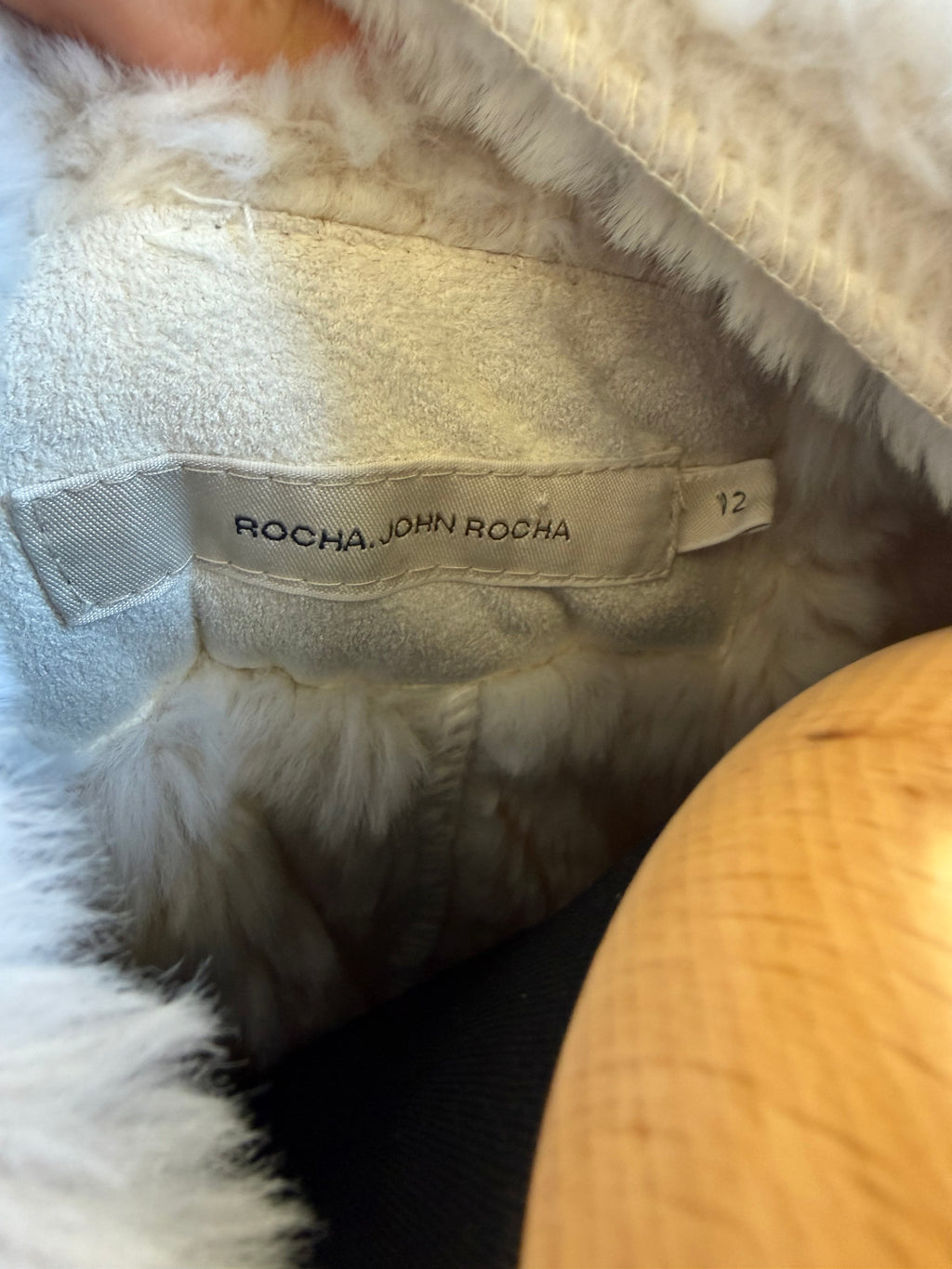 Rocha John Rocha faux fur lined jacket