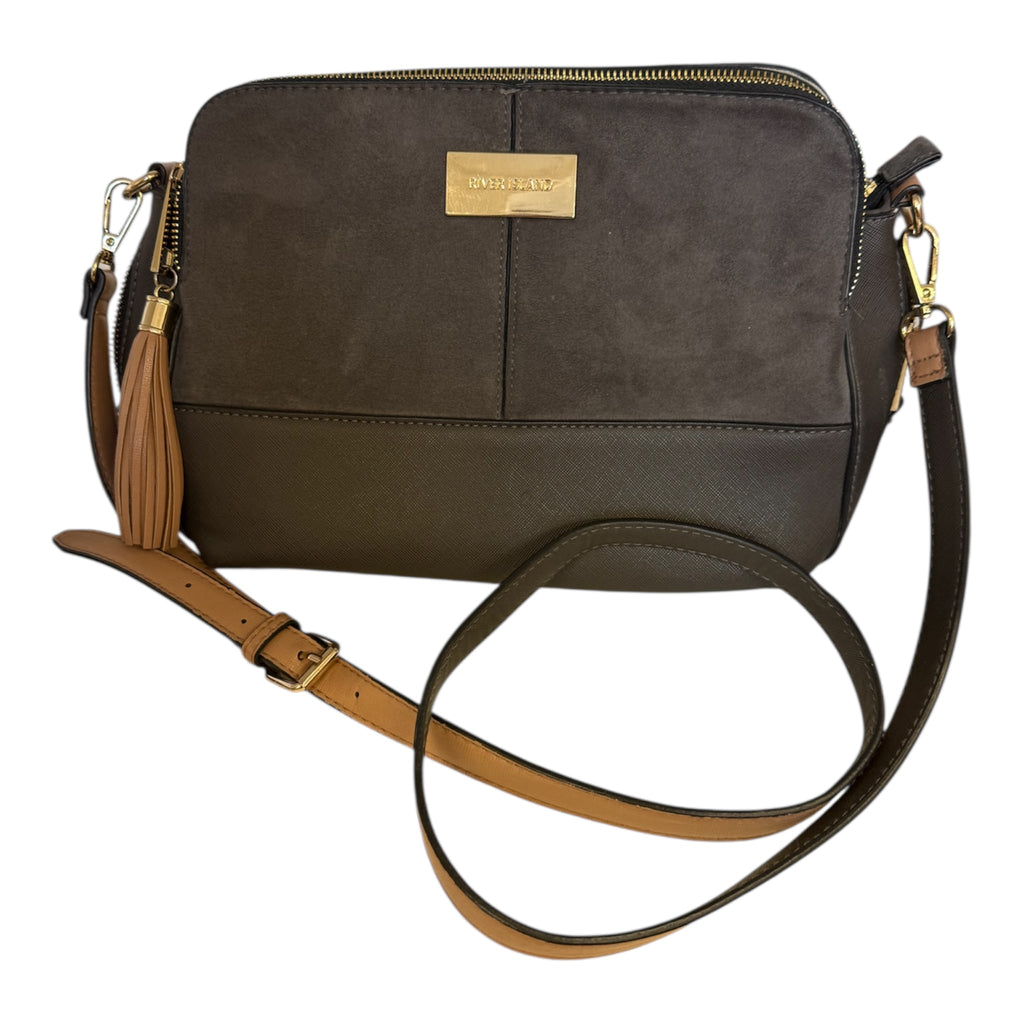 River Island grey tassel bag