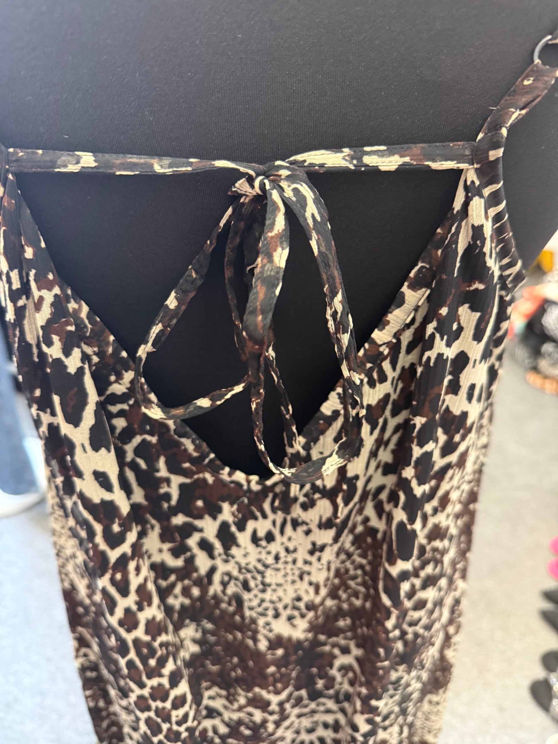 Miss Selfridge animal print maxi dress