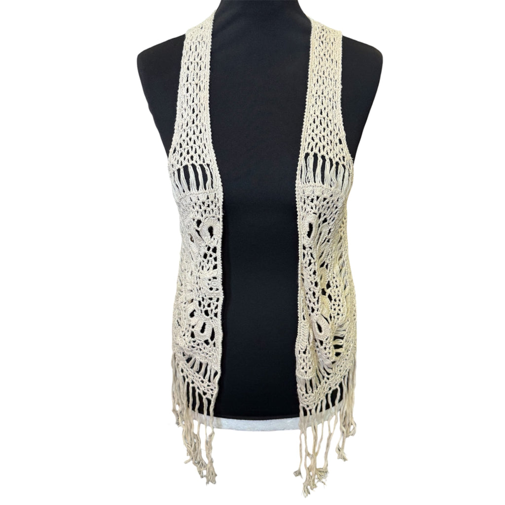 Love by Design crochet tassel waistcoat