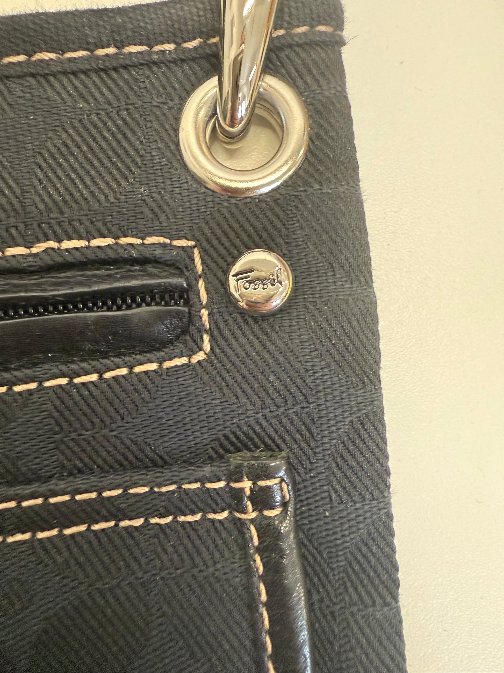 Fossil small black crossbody bag