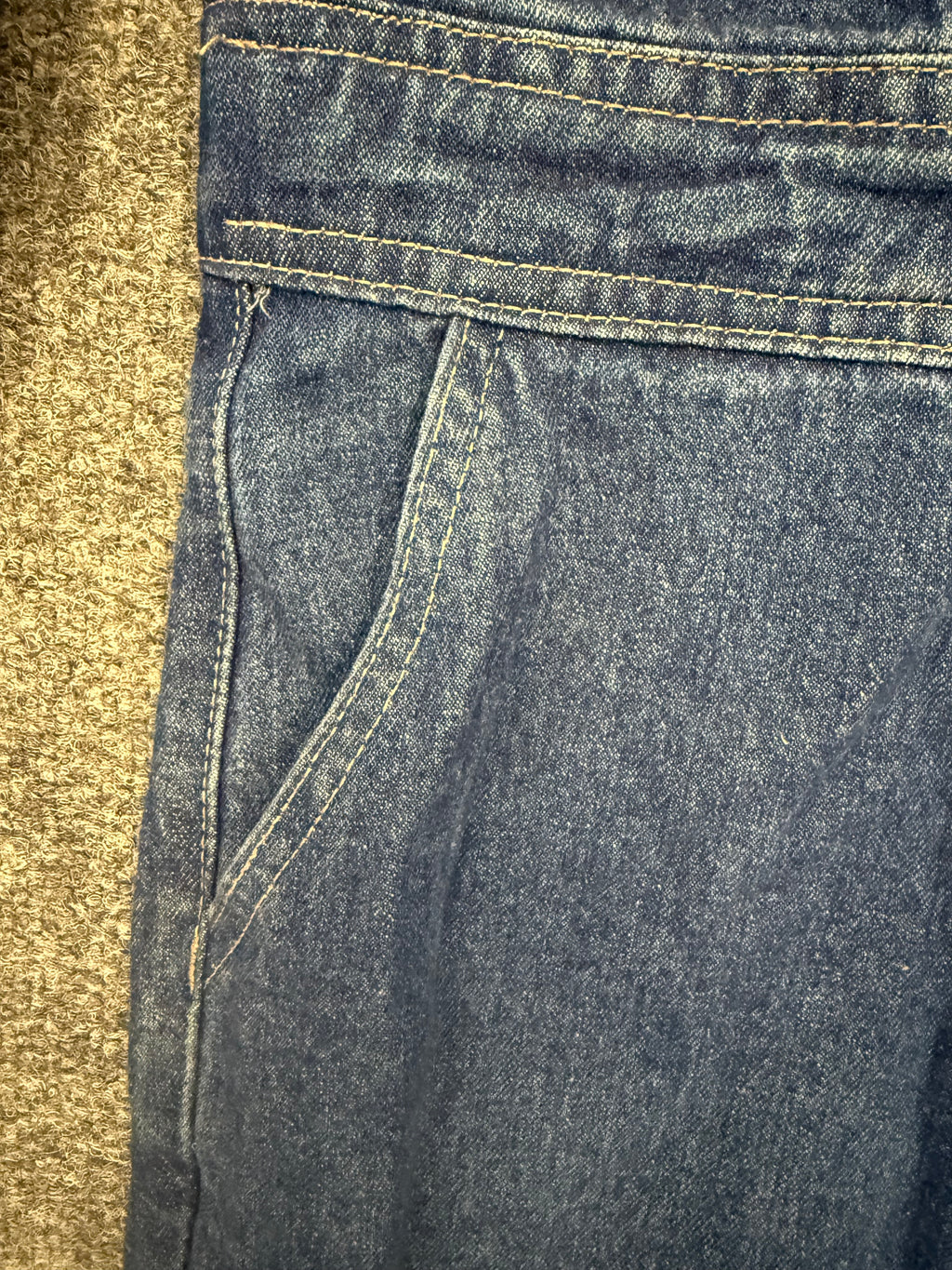 Next denim tie sleeve buttoned jumpsuit