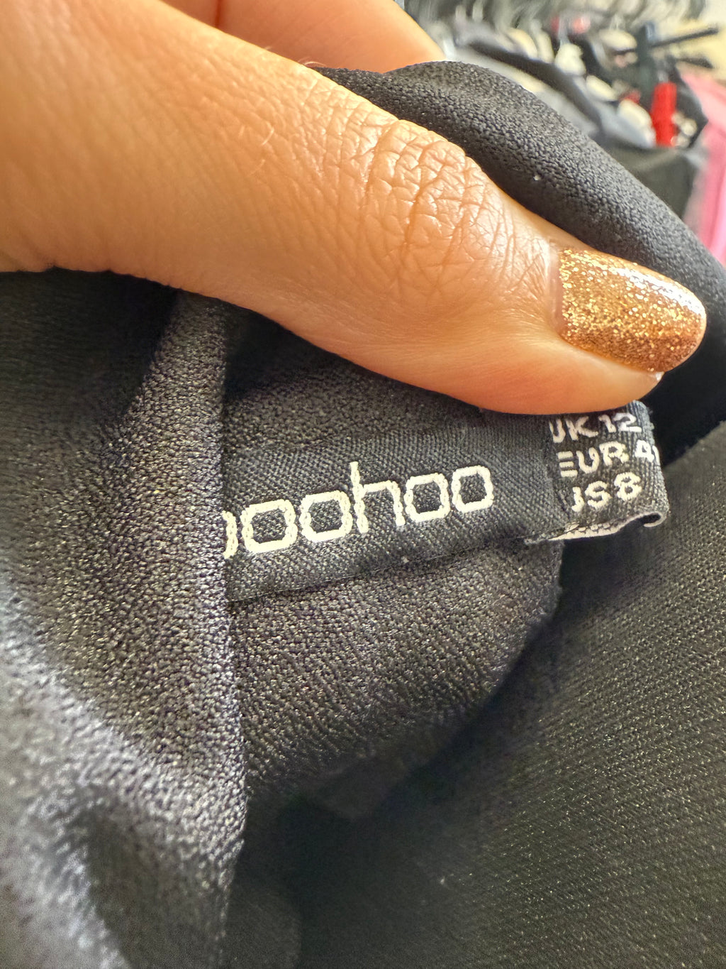 Boohoo long sleeve belted top