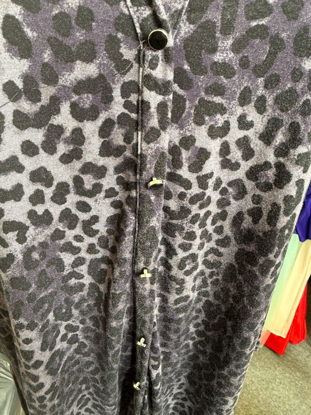 Yours animal print long sleeve button mini dress