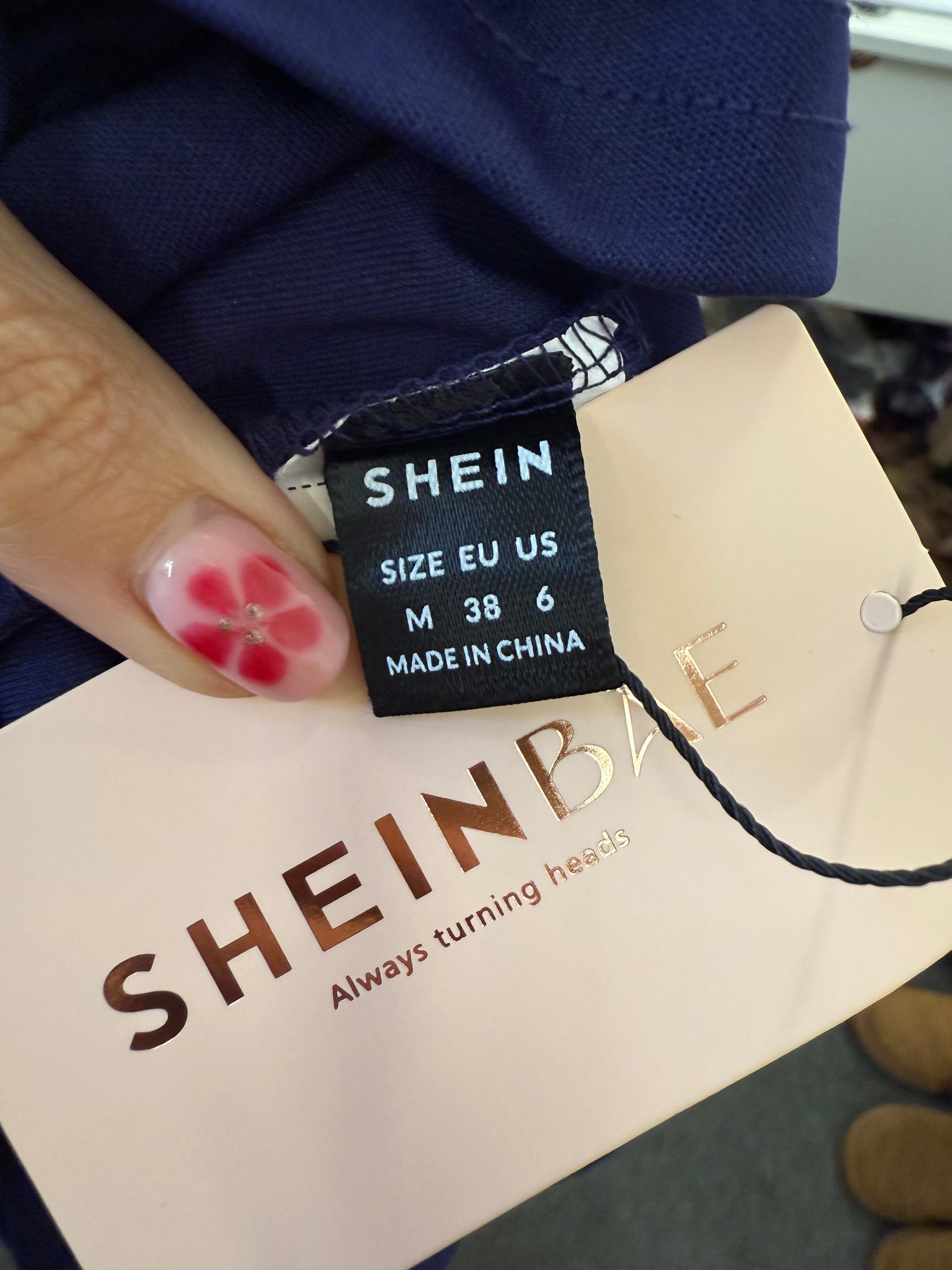 Navy off the shoulder frill bottom midi dress