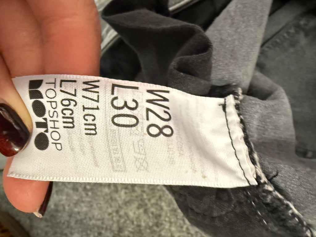 Topshop grey skinny jeans