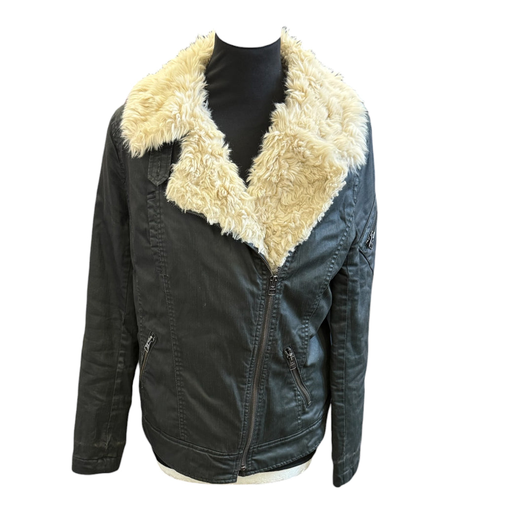 Marks & Spencer fur collared jacket